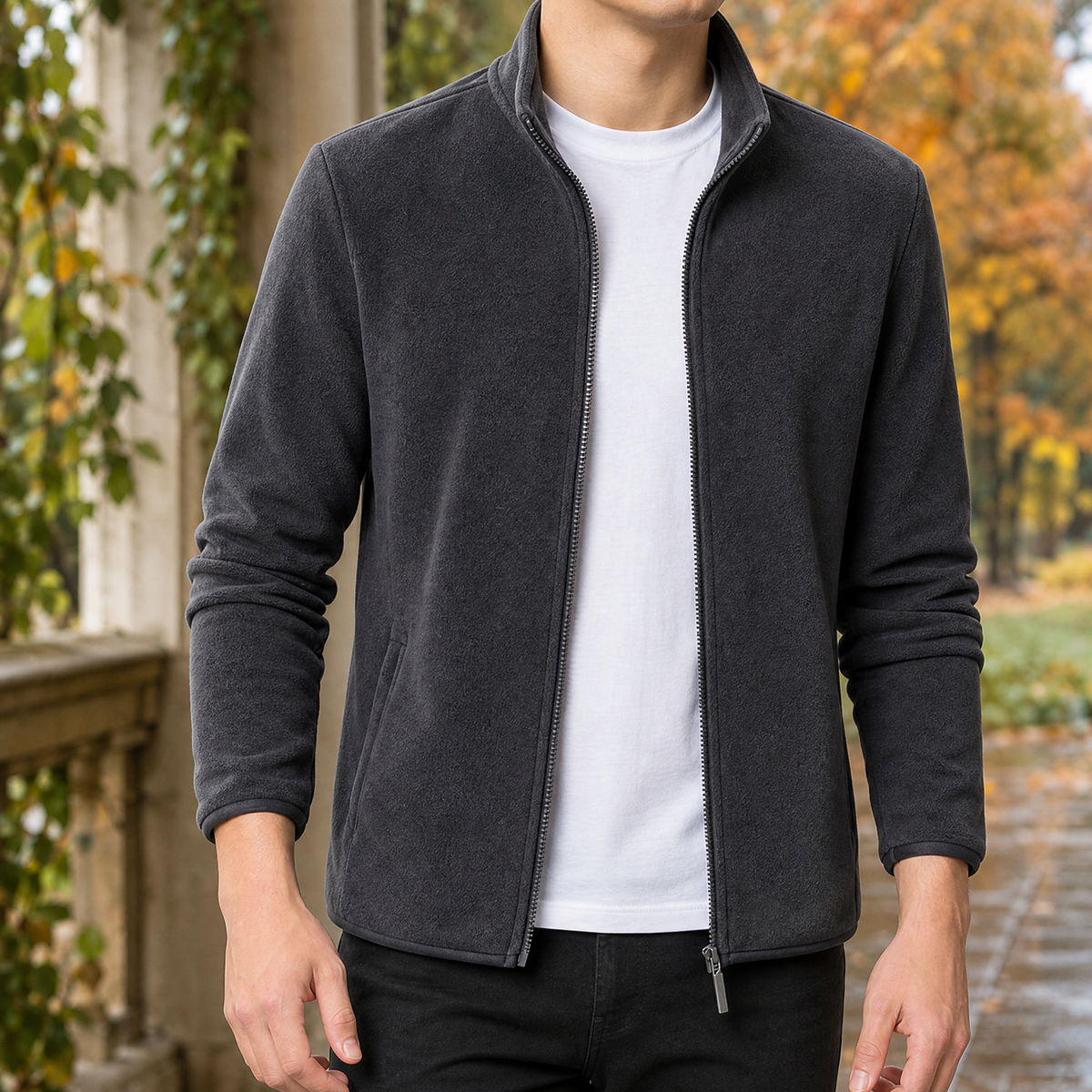 Simon Fleece Jacket - Dark Gray