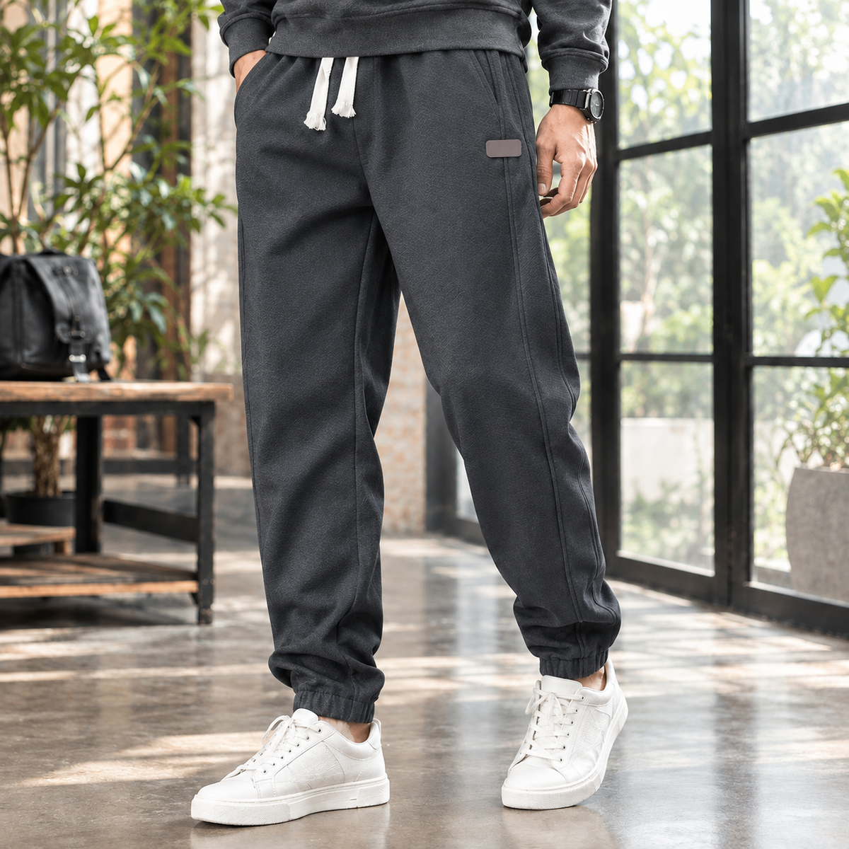 George Tapered Joggers - Dark Gray
