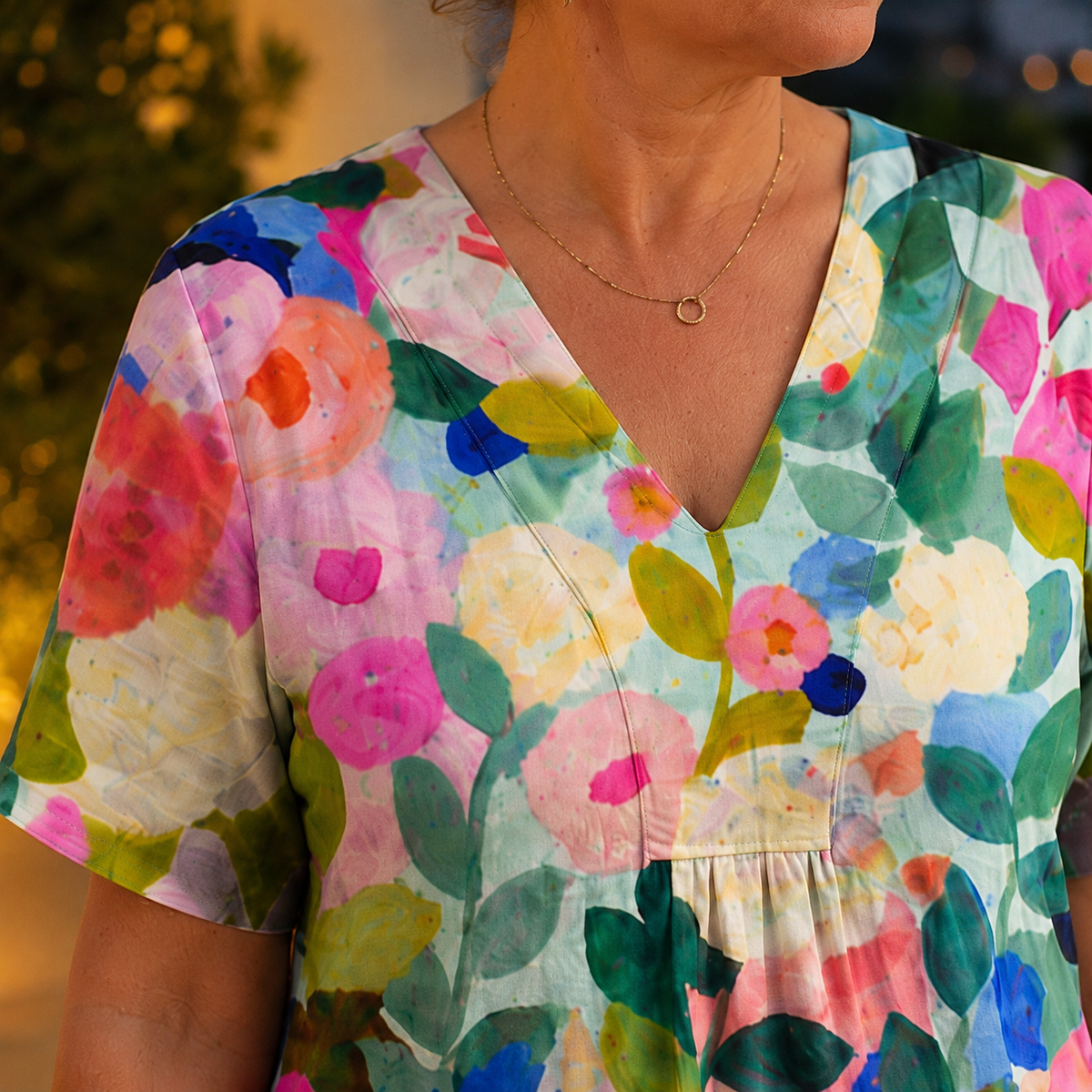 Nadia Floral Midi Dress - Lead Product Detail