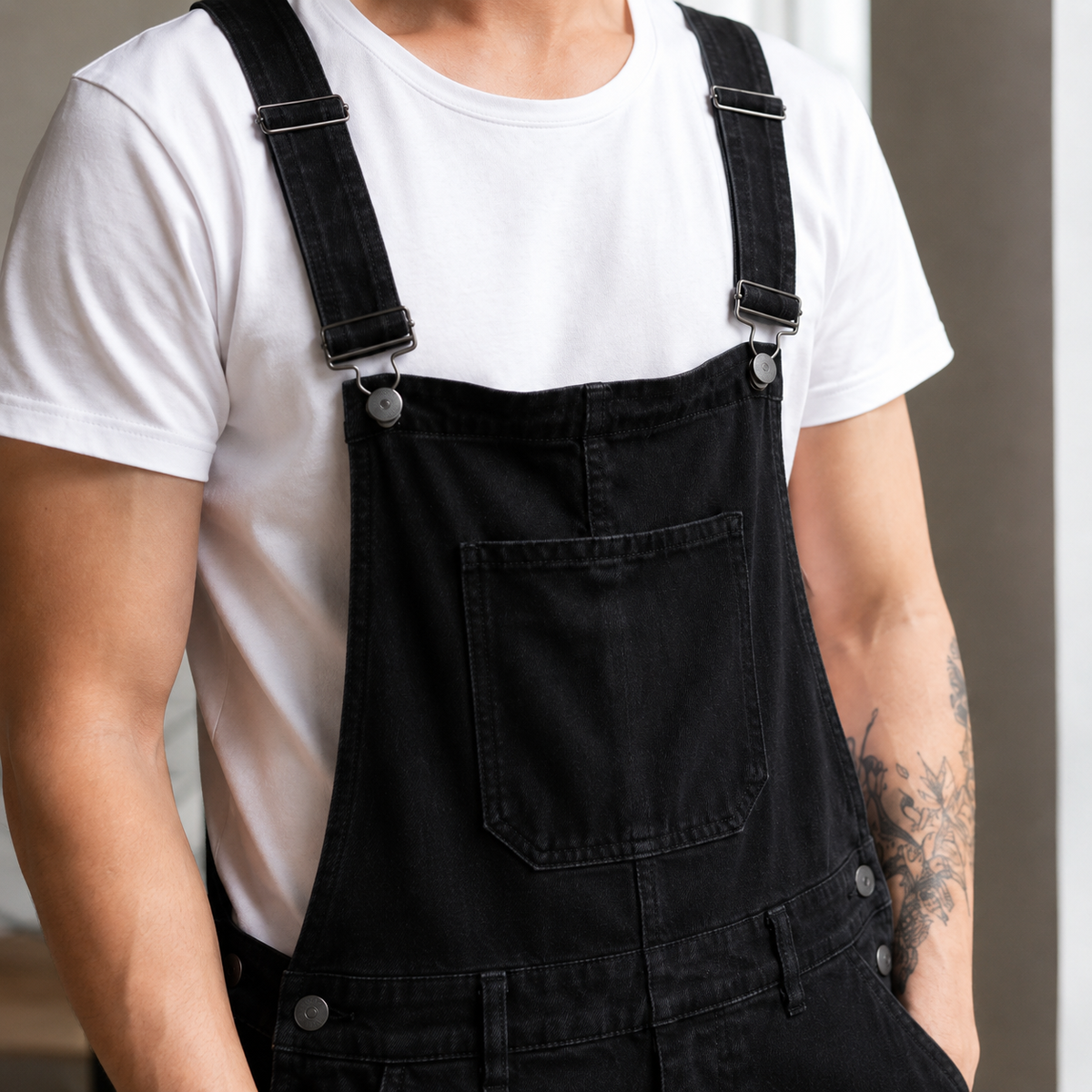 Ernest Distressed Overalls - Lead Product Detail