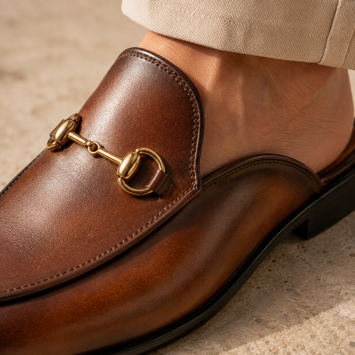 Fiorella Horsebit Mules - Lead Product Detail
