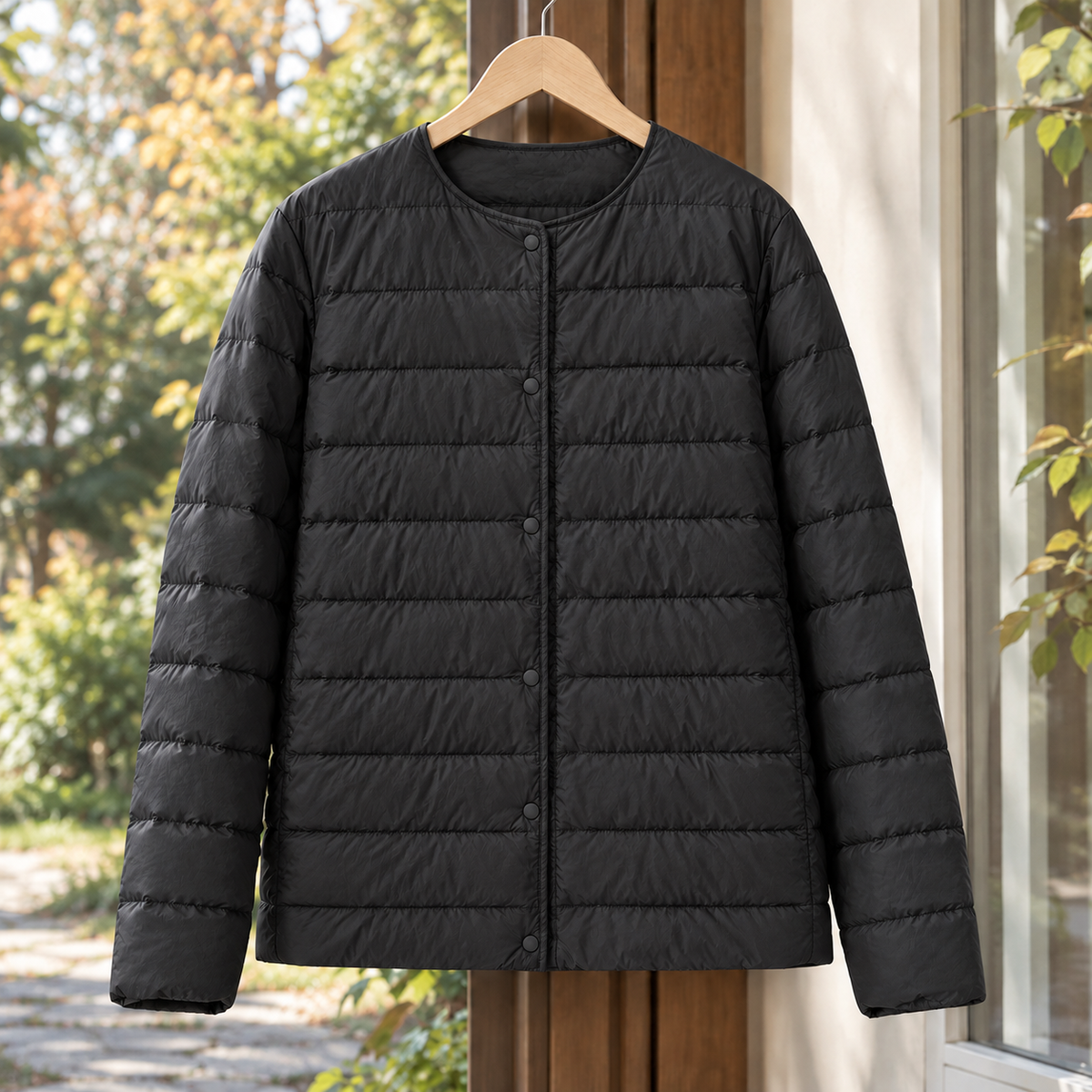 Emmeline-Marie Cashmere Puffer Jacket - Black