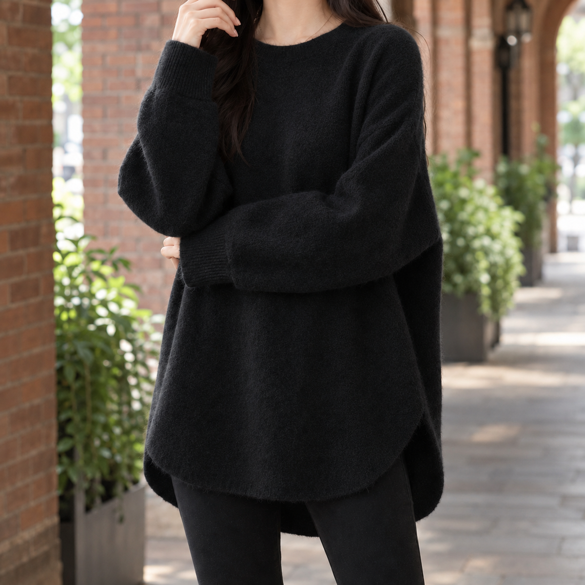 Carina Cashmere Sweater - Black