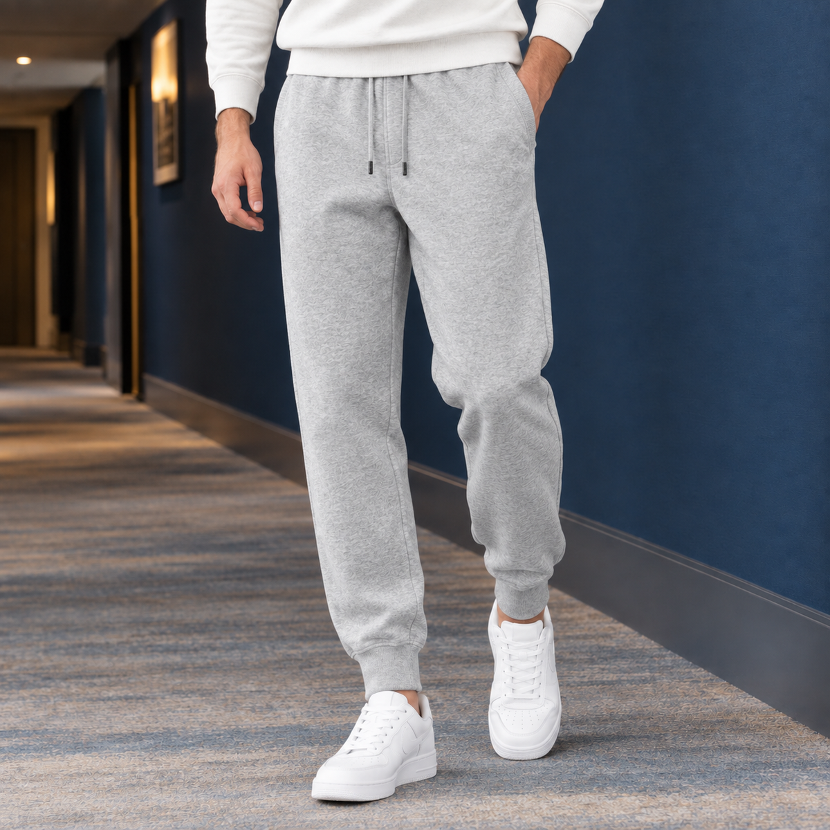 Brandon Relaxed Joggers - Light Gray