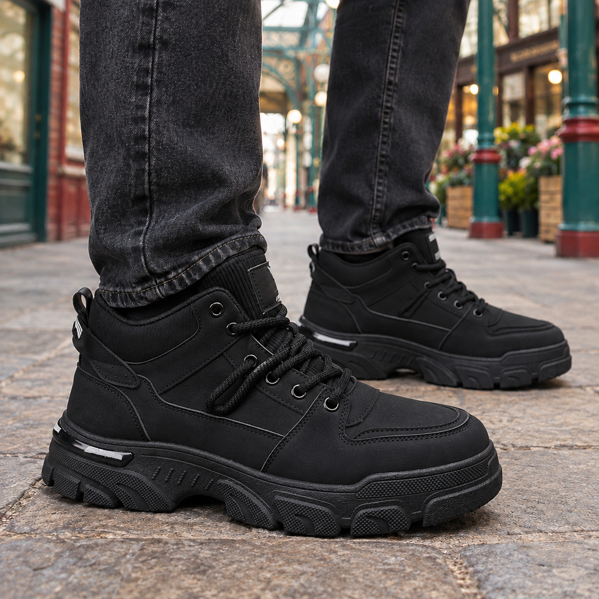 Fornari Chunky Sneakers - Black