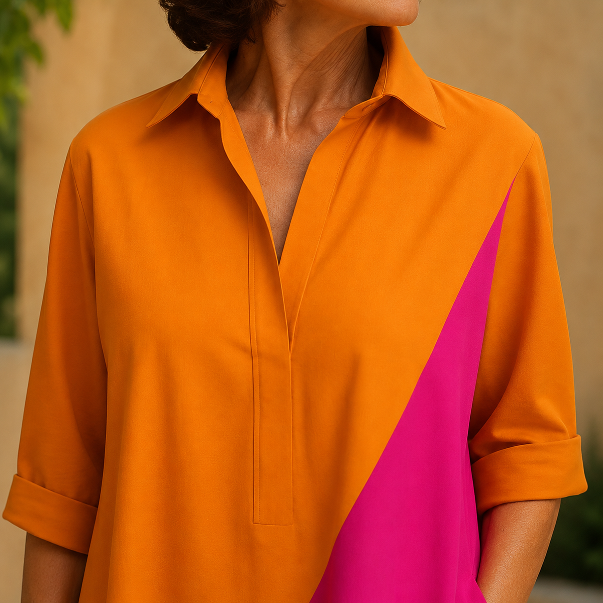 Violetta Colourblock Dress - Lead Product Detail