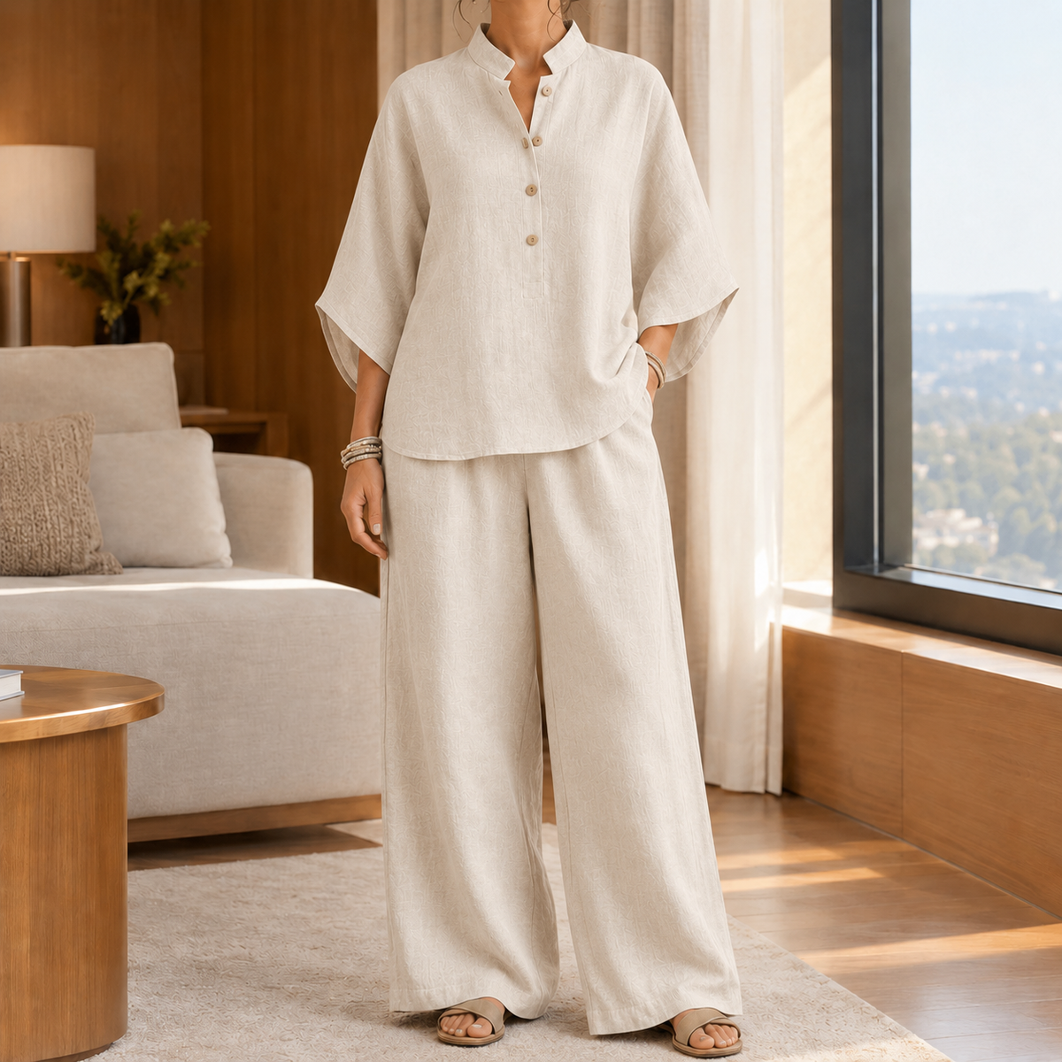 Portia-Jade Relaxed Set - Beige