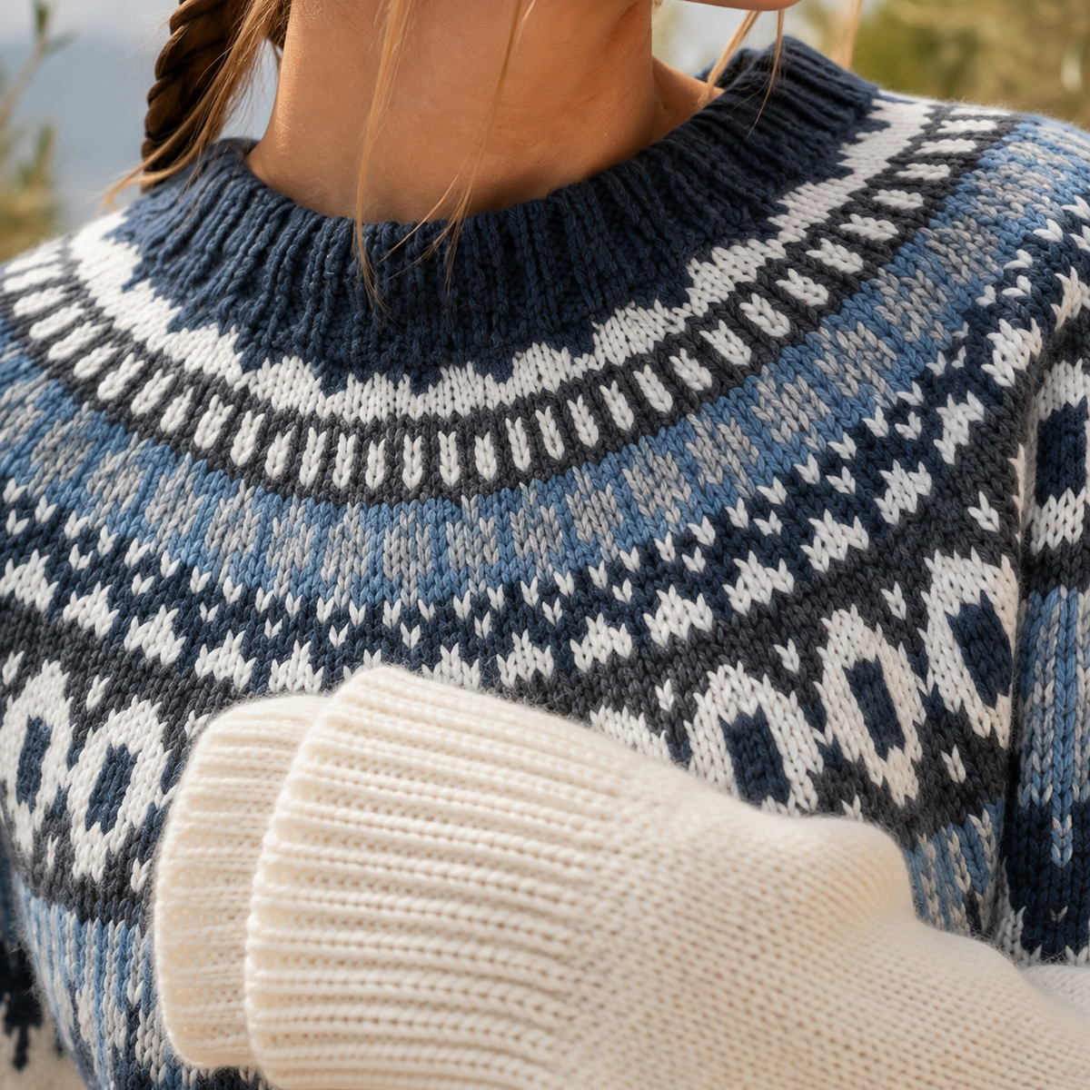 Livia Fair Isle Sweater - Lead Product Detail