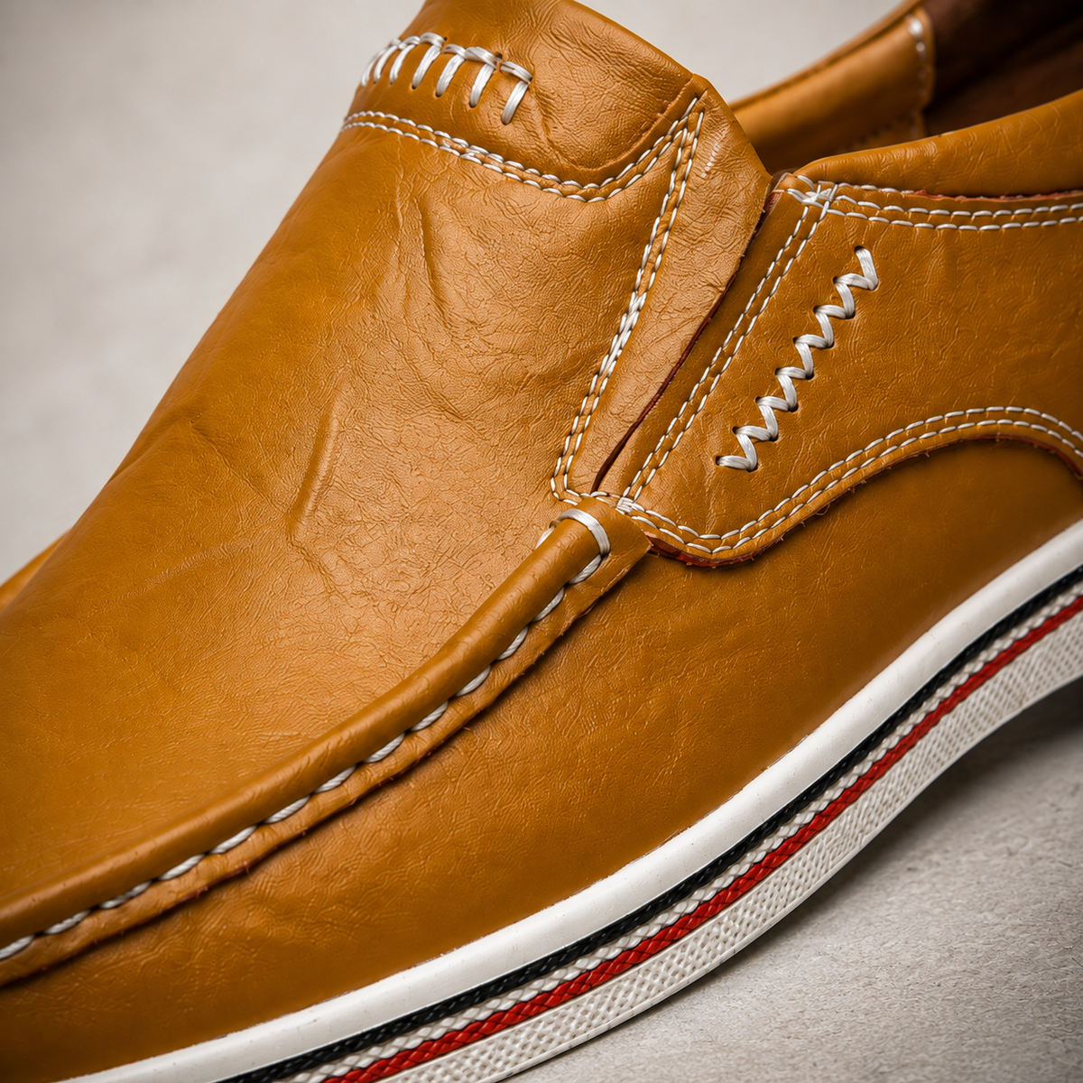 Sienna Contrast Sole Loafers - Lead Product Detail