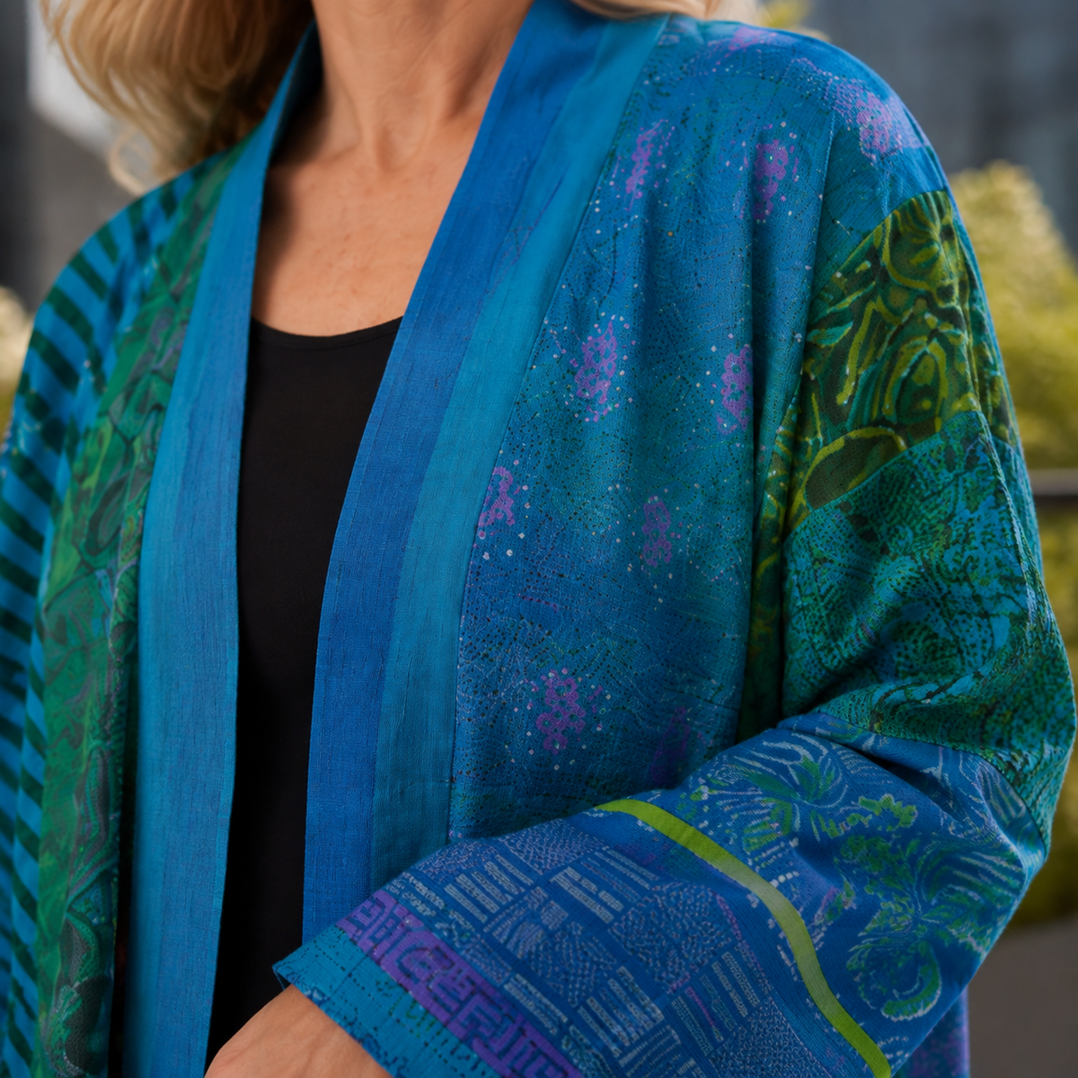 Honora Patchwork Cardigan - Lead Product Detail