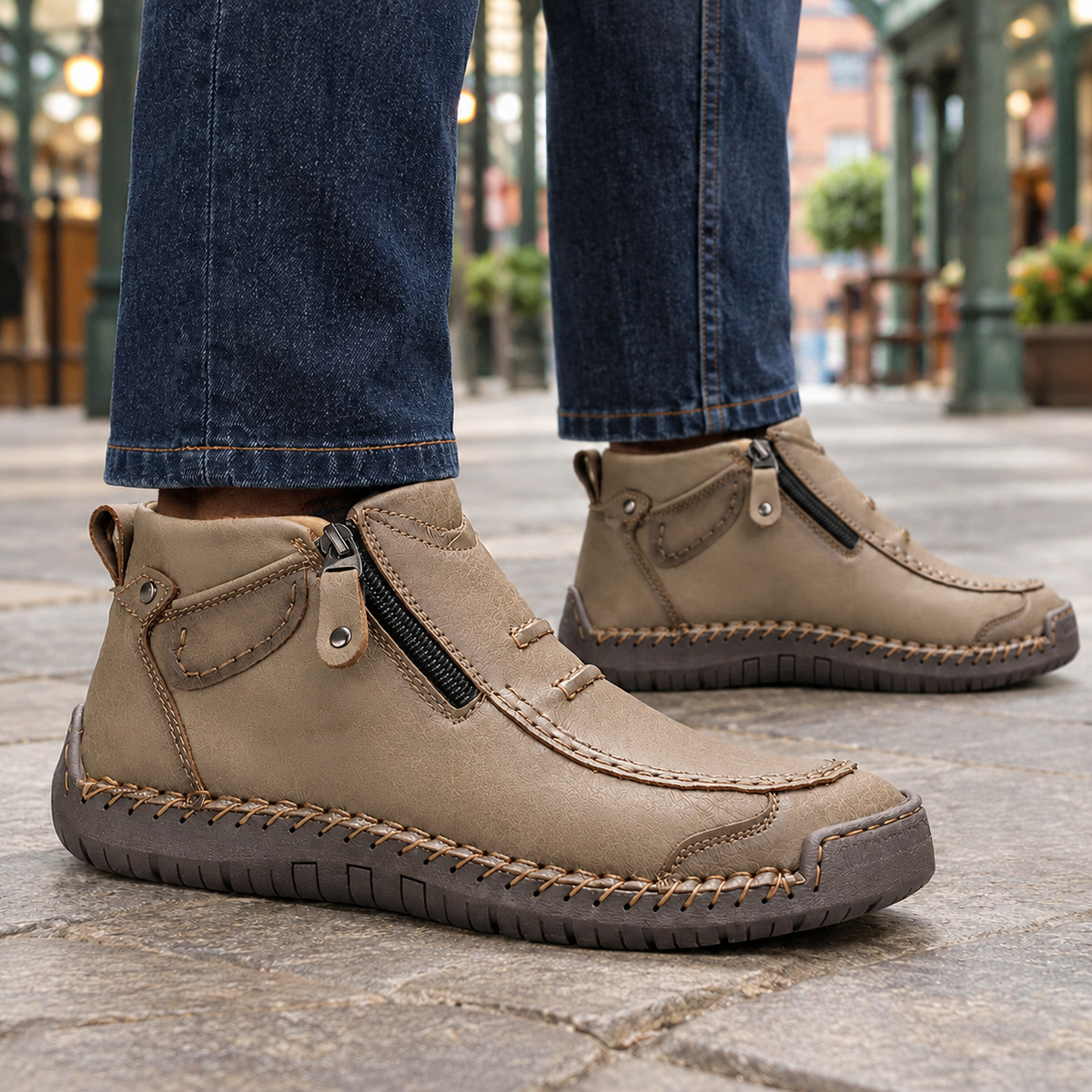 Delano Orthopedic Boots - Khaki