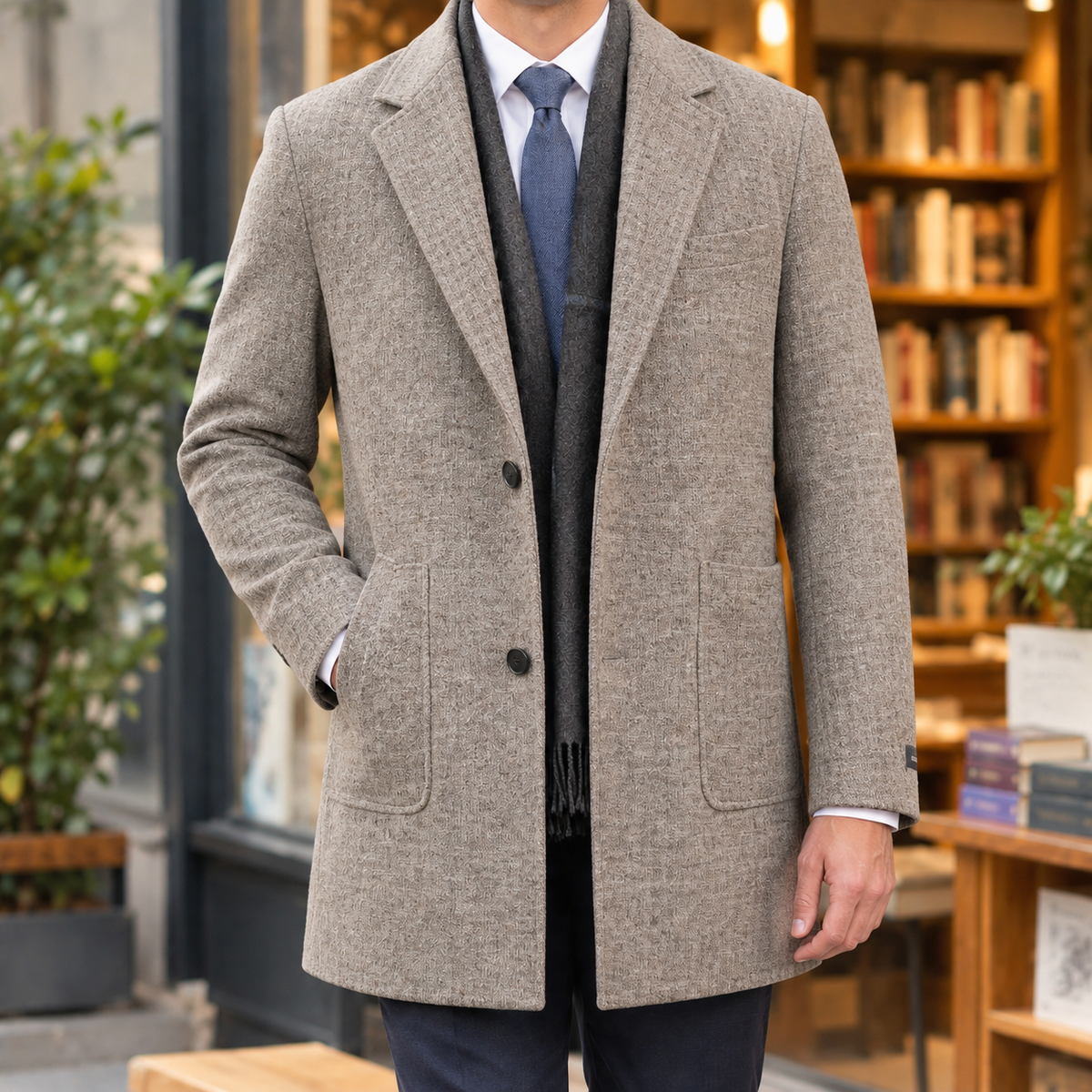 Zephyrin Wool Jacket - Khaki