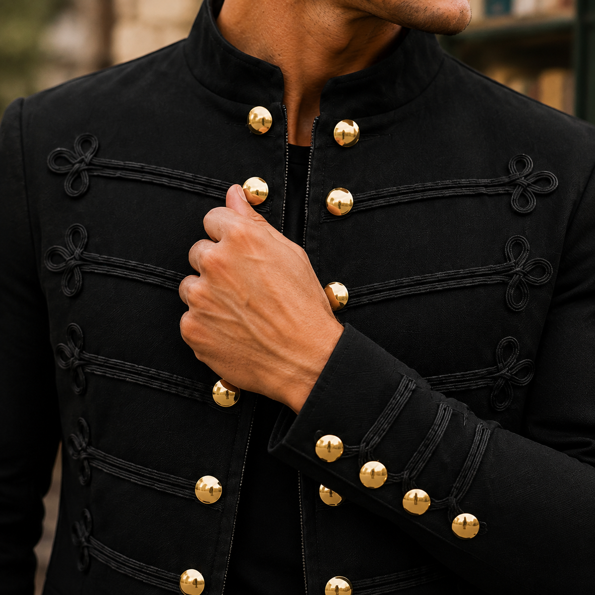 Ennis Military Jacket - Lead Product Detail