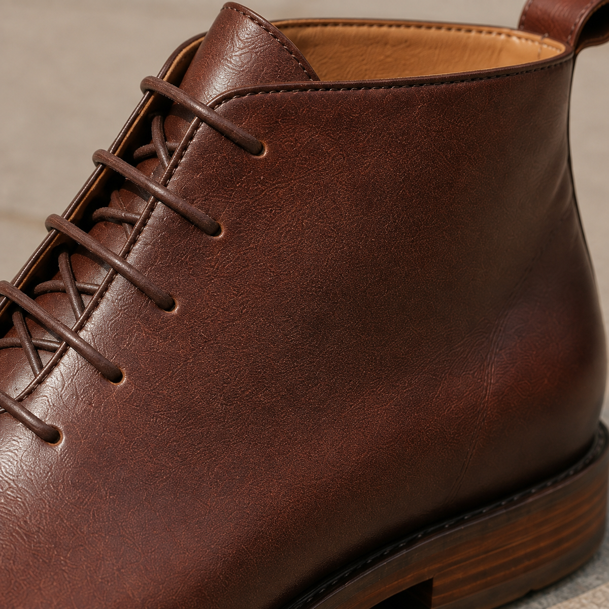 Gherardi Leather Ankle Boots - Lead Product Detail