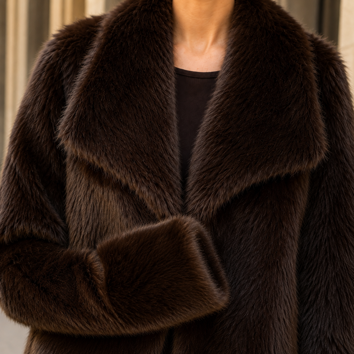 Odette Plush Jacket - Lead Product Detail