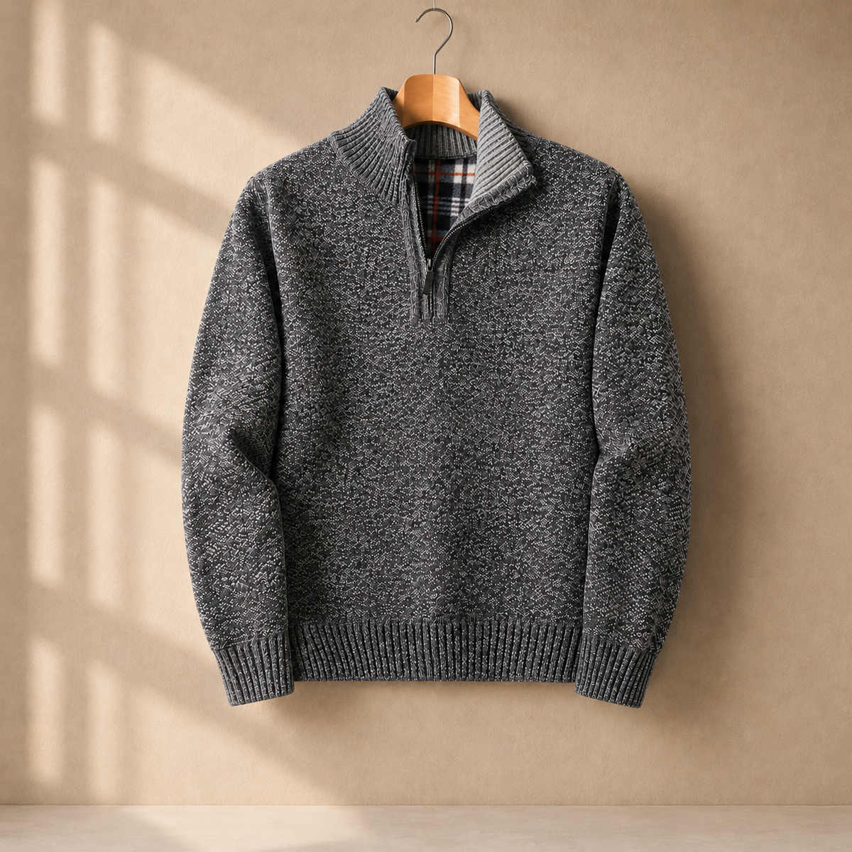 Nico Quarter-Zip Sweater - Dark Gray