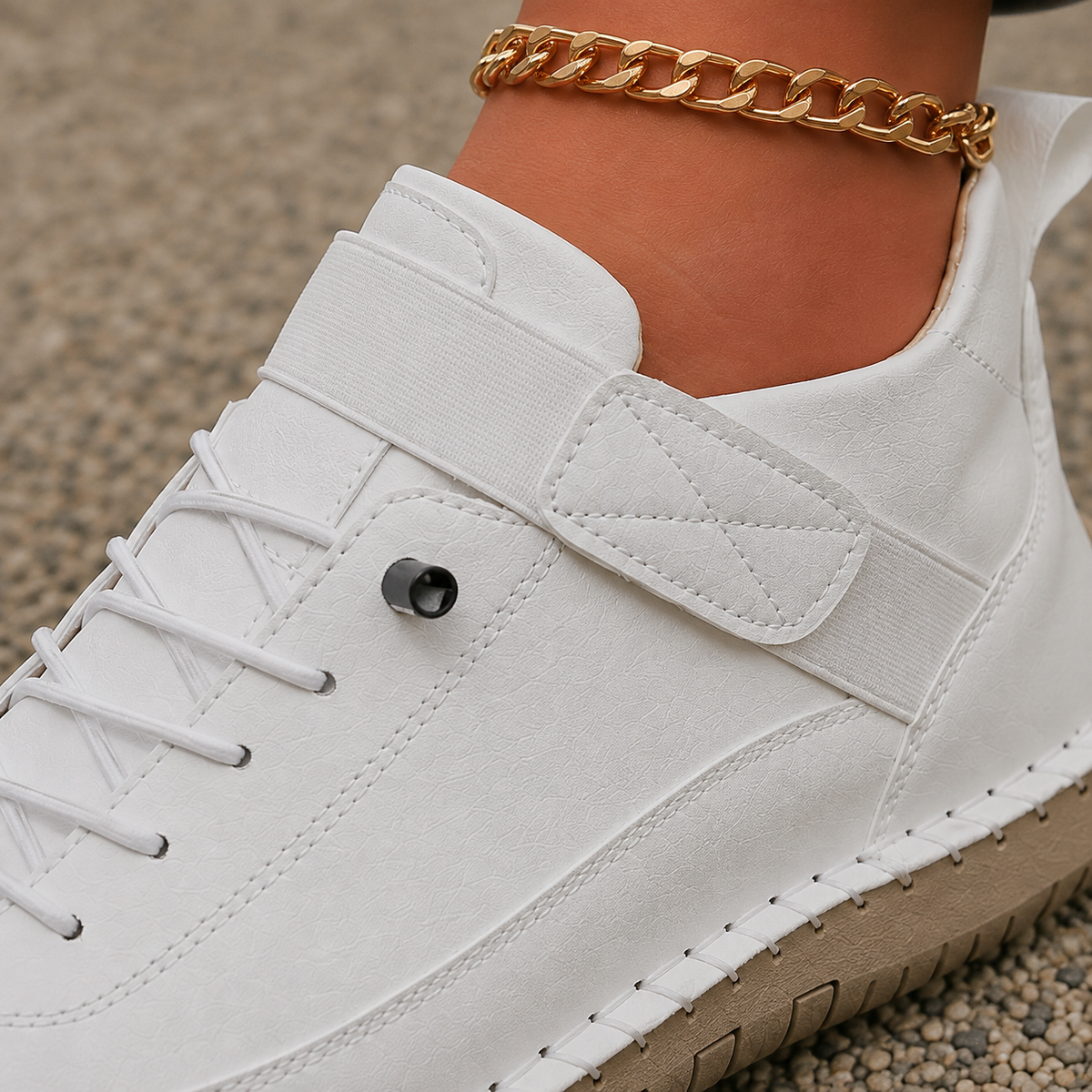 Amadori Strap Sneakers - Lead Product Detail