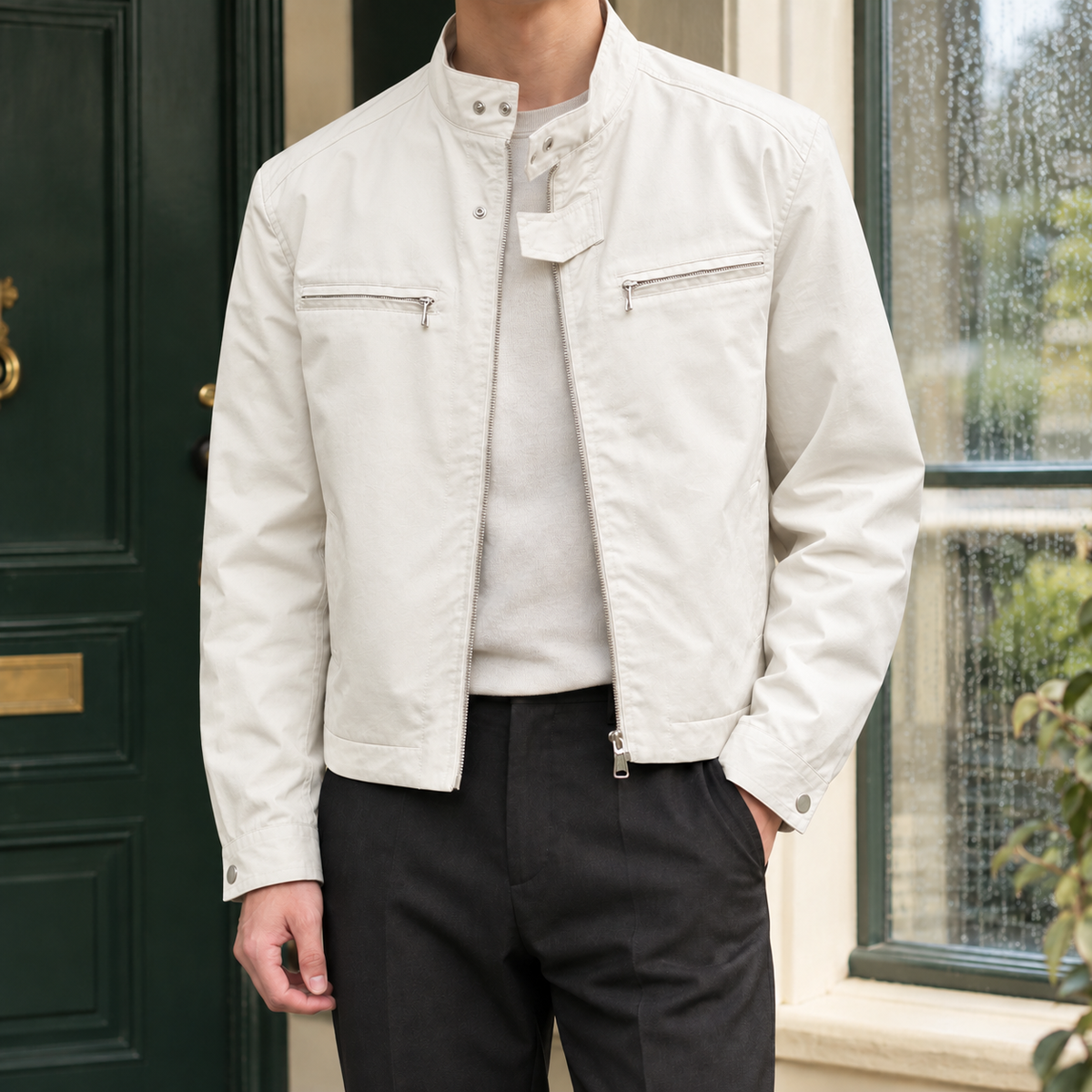 Brian Utility Jacket - White
