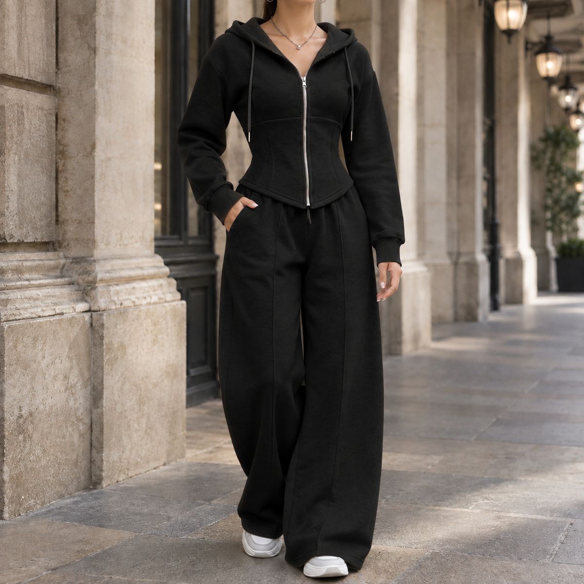 Talia-Jane Sculpted Set - Black
