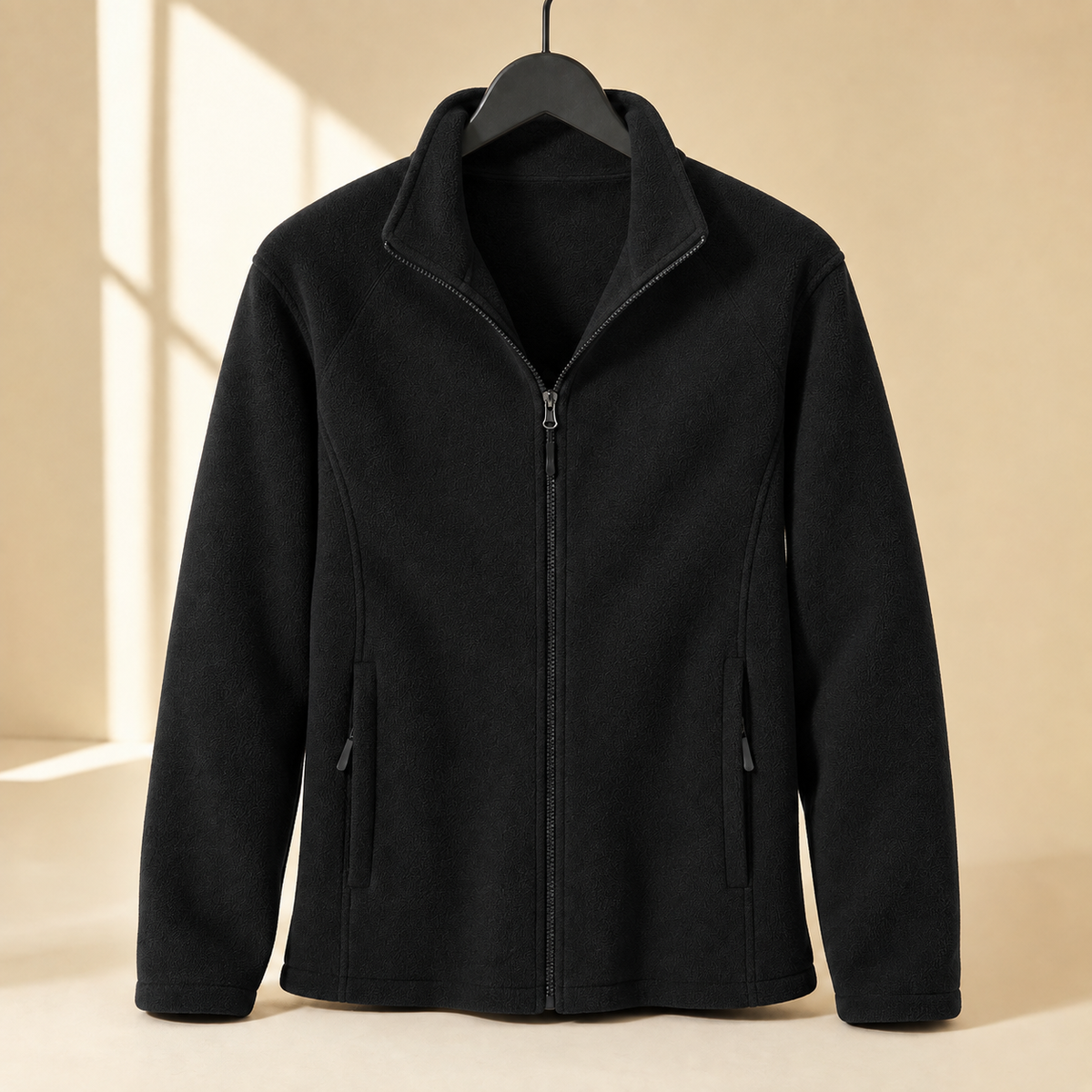 Rory Zip Fleece Jacket - Black