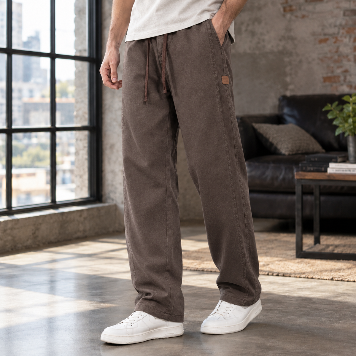 Raoul Relaxed Pants - Coffee