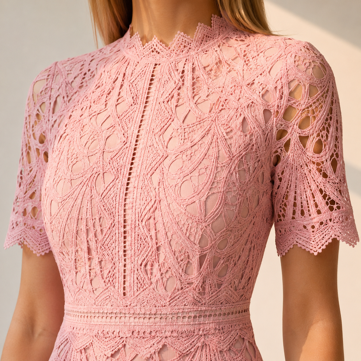 Colette Lace Midi Dress - Lead Product Detail