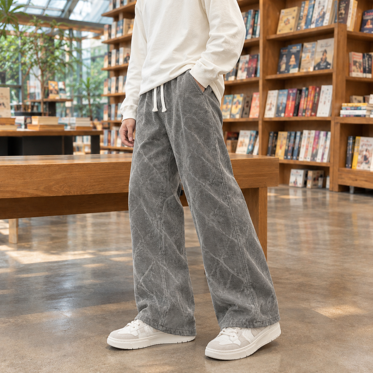 Peter Straight Leg Pants - Gray