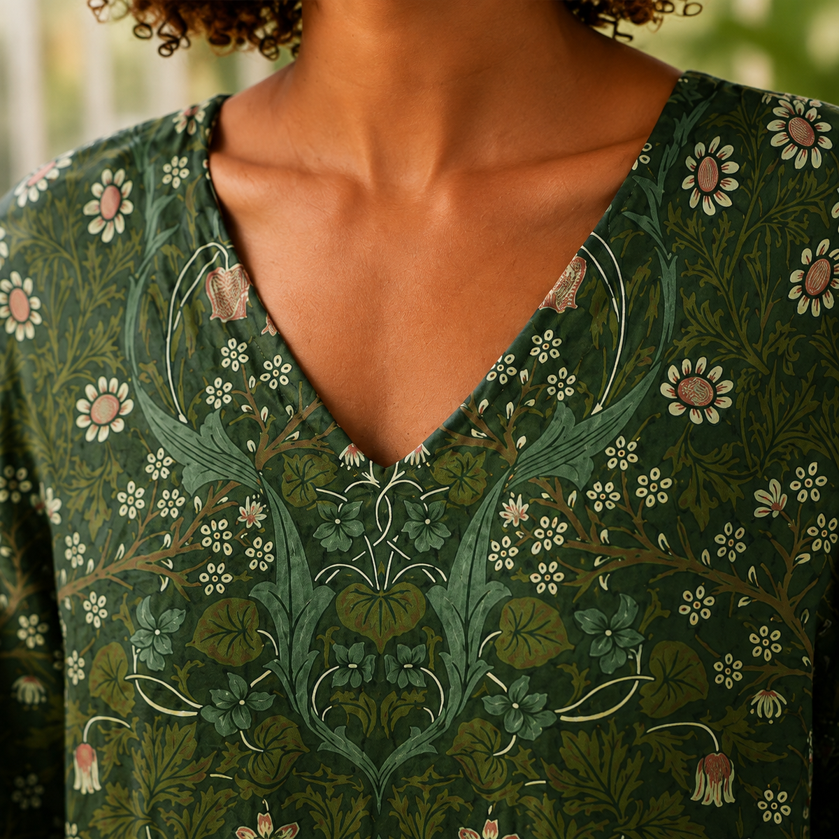 Adele V-Neck Tunic - Lead Product Detail