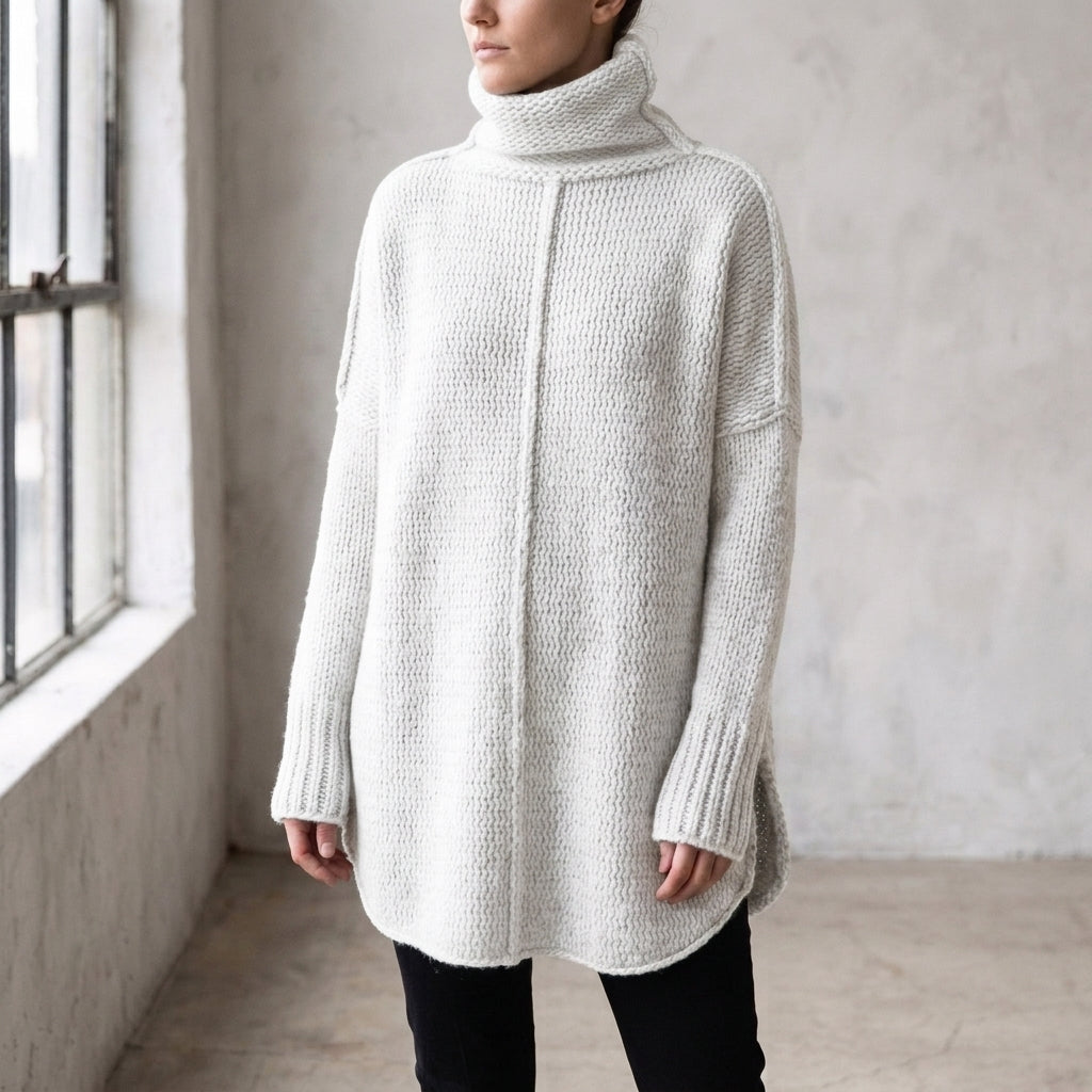 Giulia Turtleneck Sweater - White