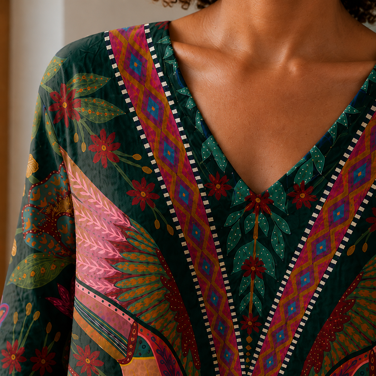 Calla Printed Tunic - Lead Product Detail