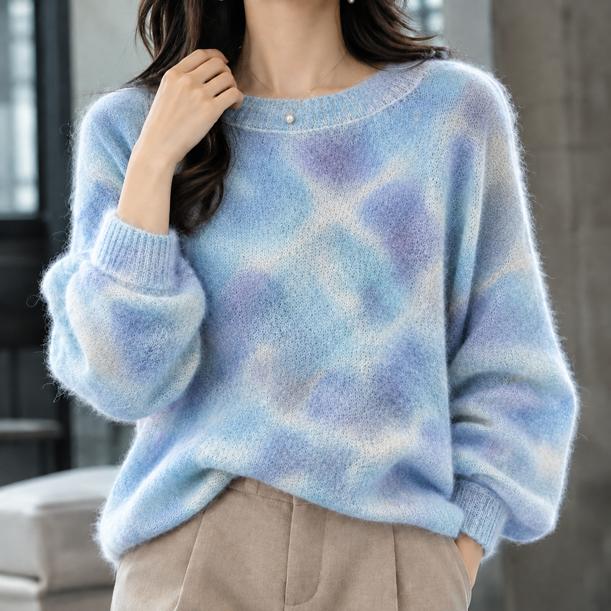 Leontine-Faye Cashmere Sweater - Blue