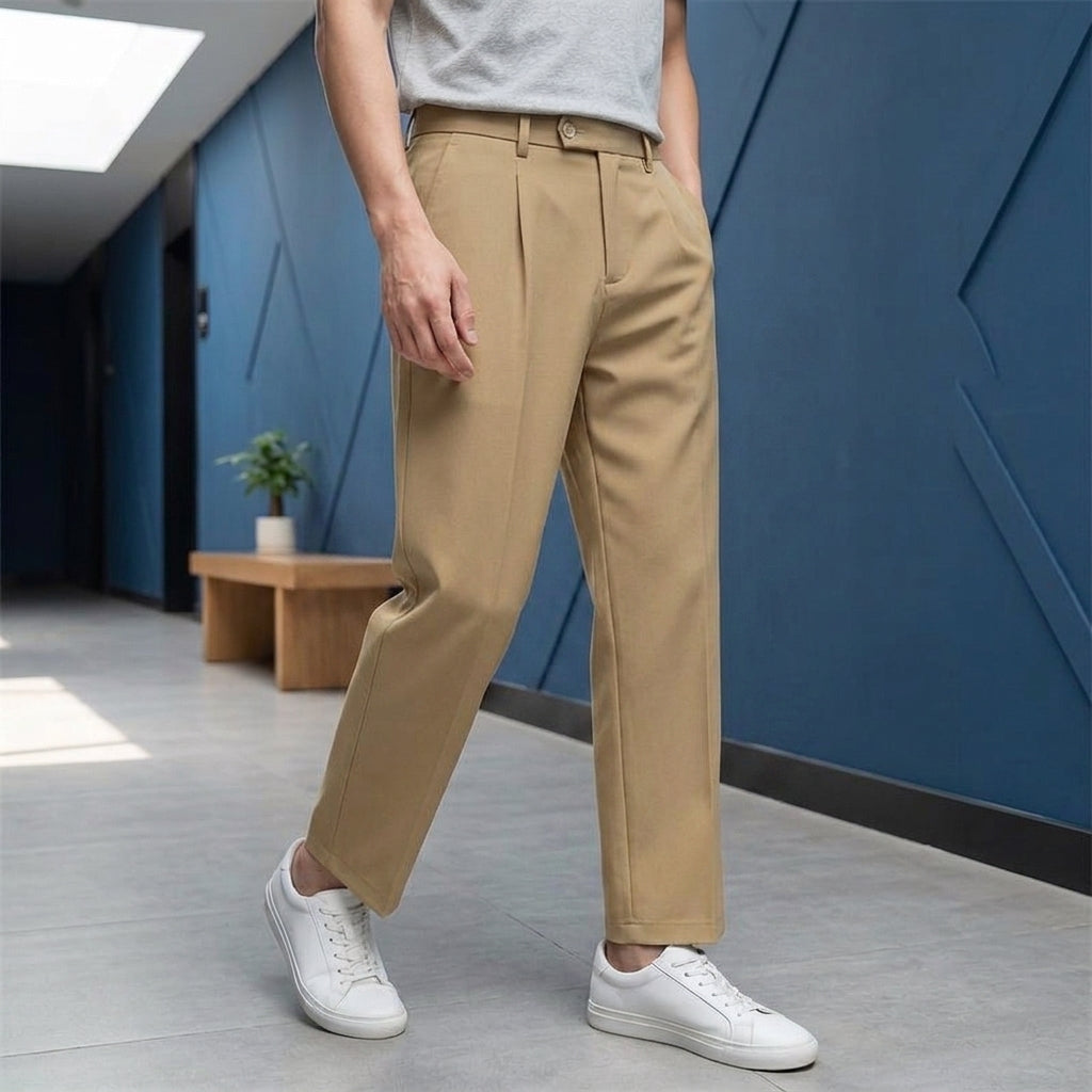 Caleb Straight Leg Pants - Khaki
