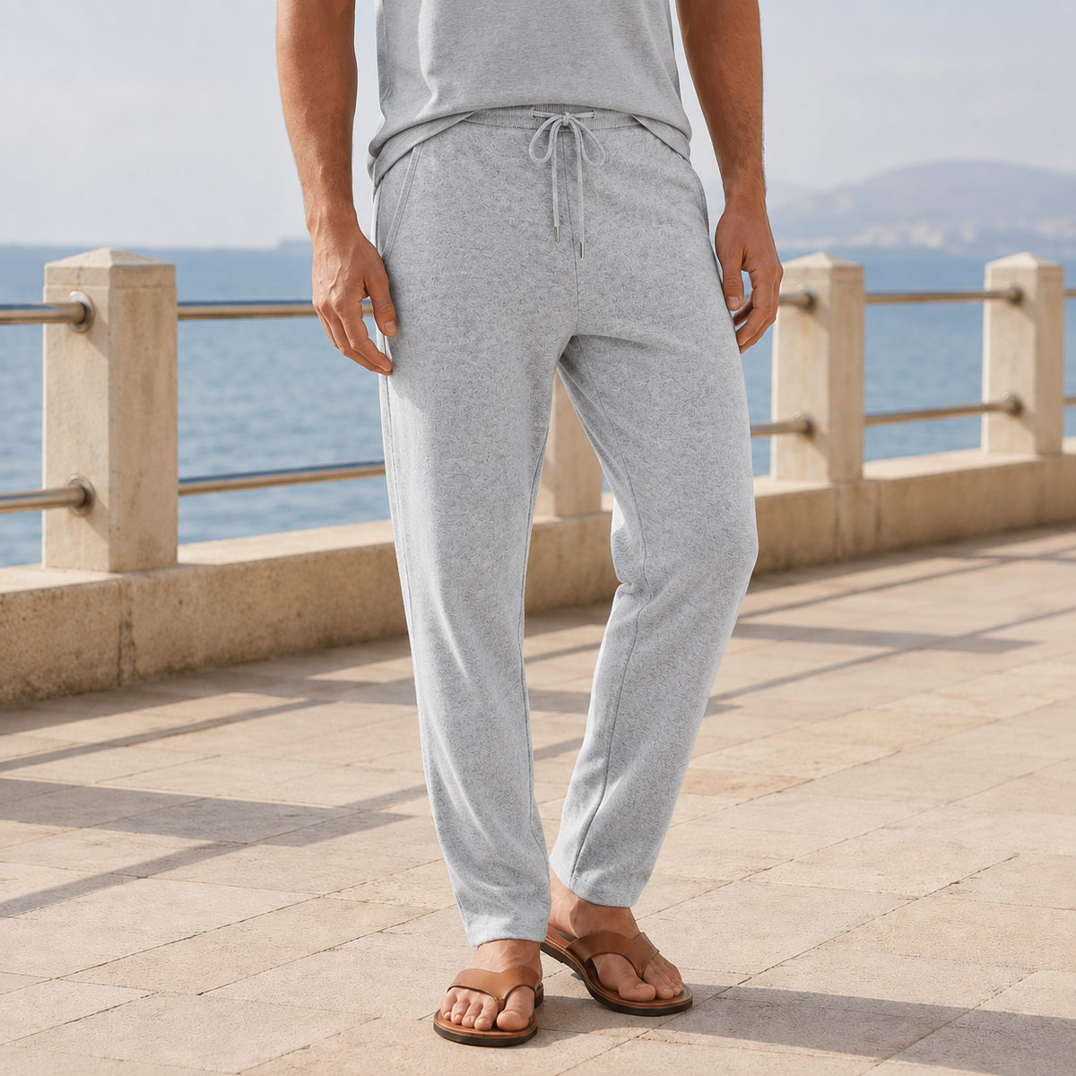 Wendell Tapered Pants - Light Gray