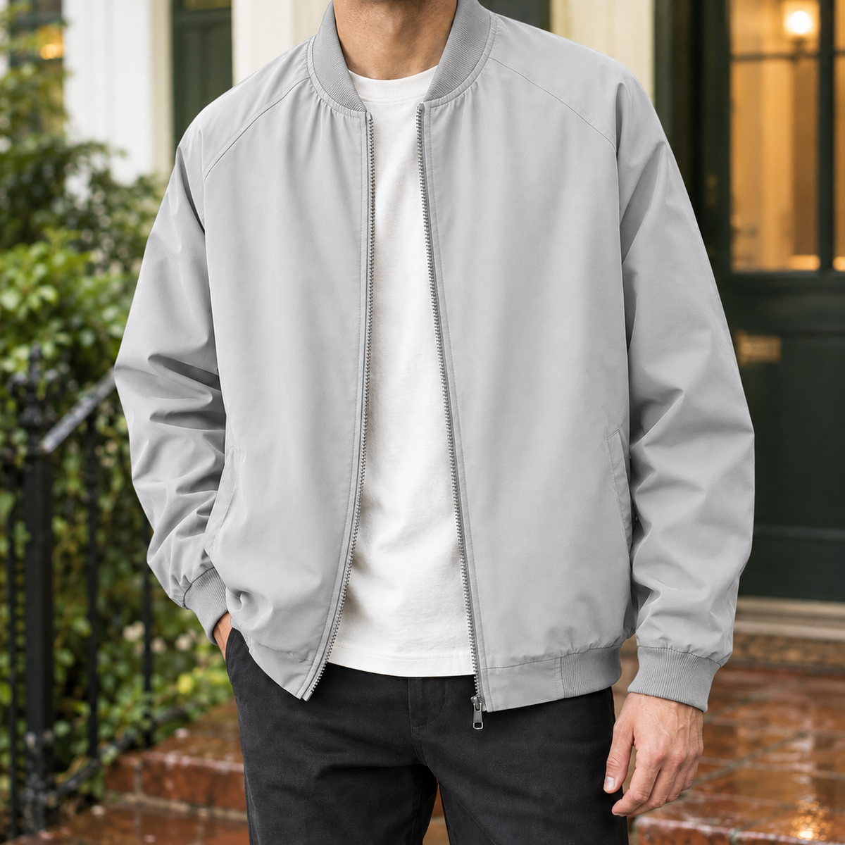Asher Bomber Jacket - Gray