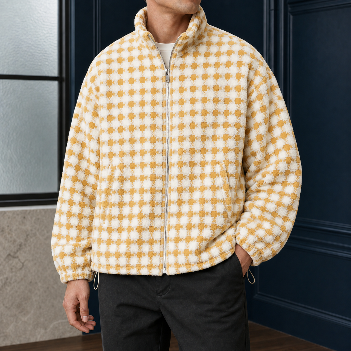 Tyler Plush Jacket - Yellow