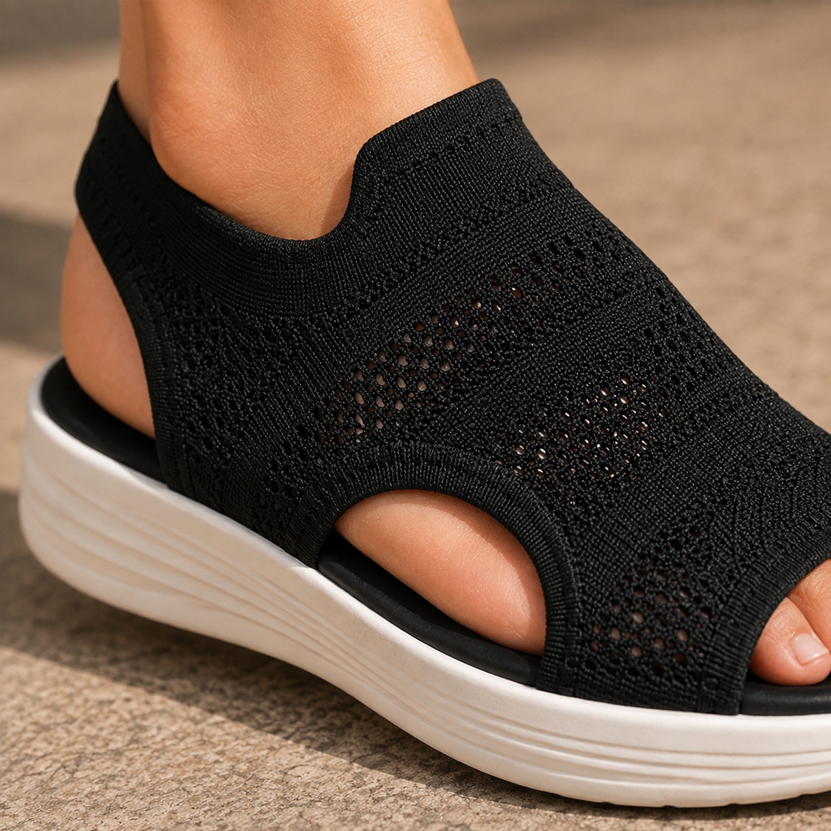 Cortina Platform Sandals - Lead Product Detail