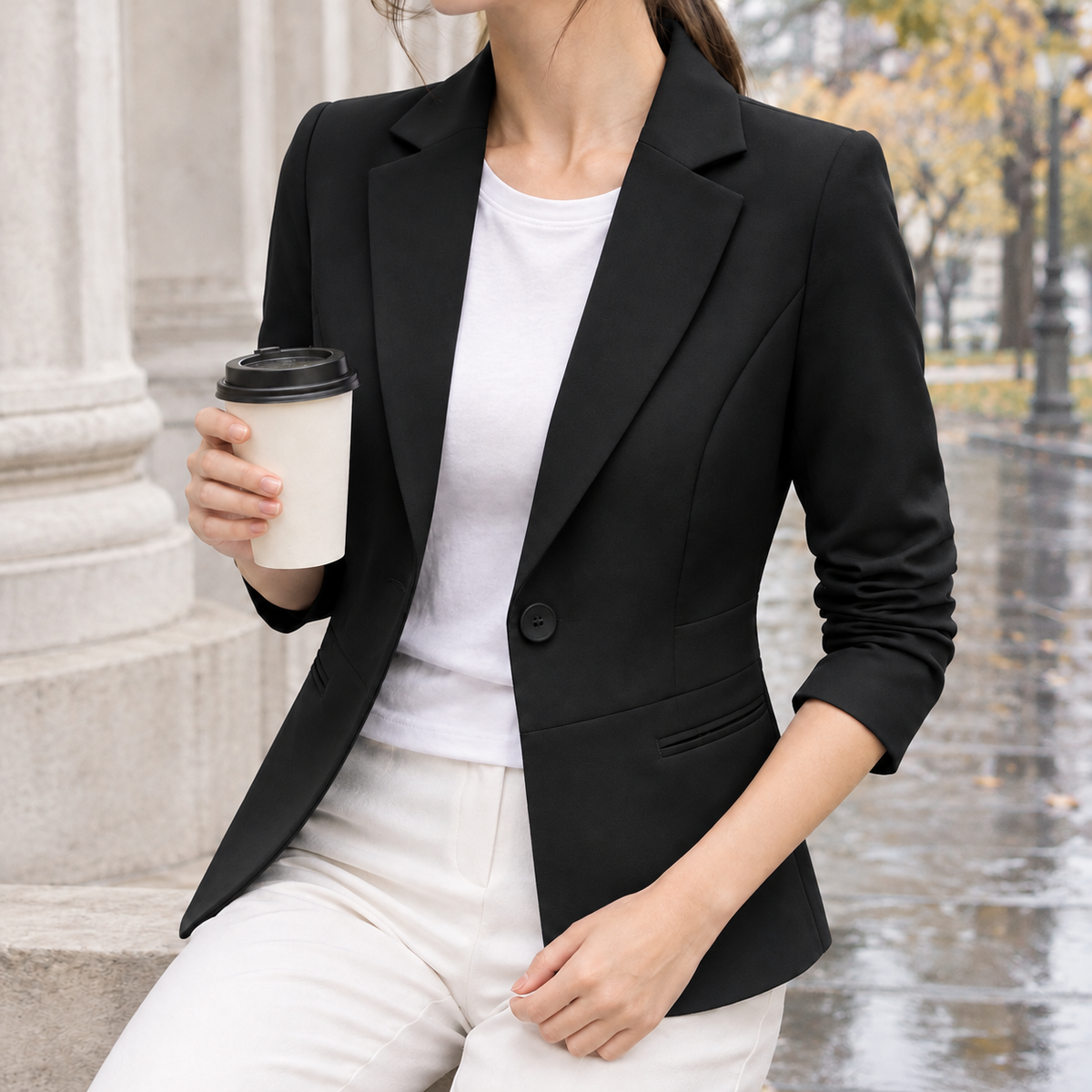 Harriet-Mae Tailored Blazer - Black
