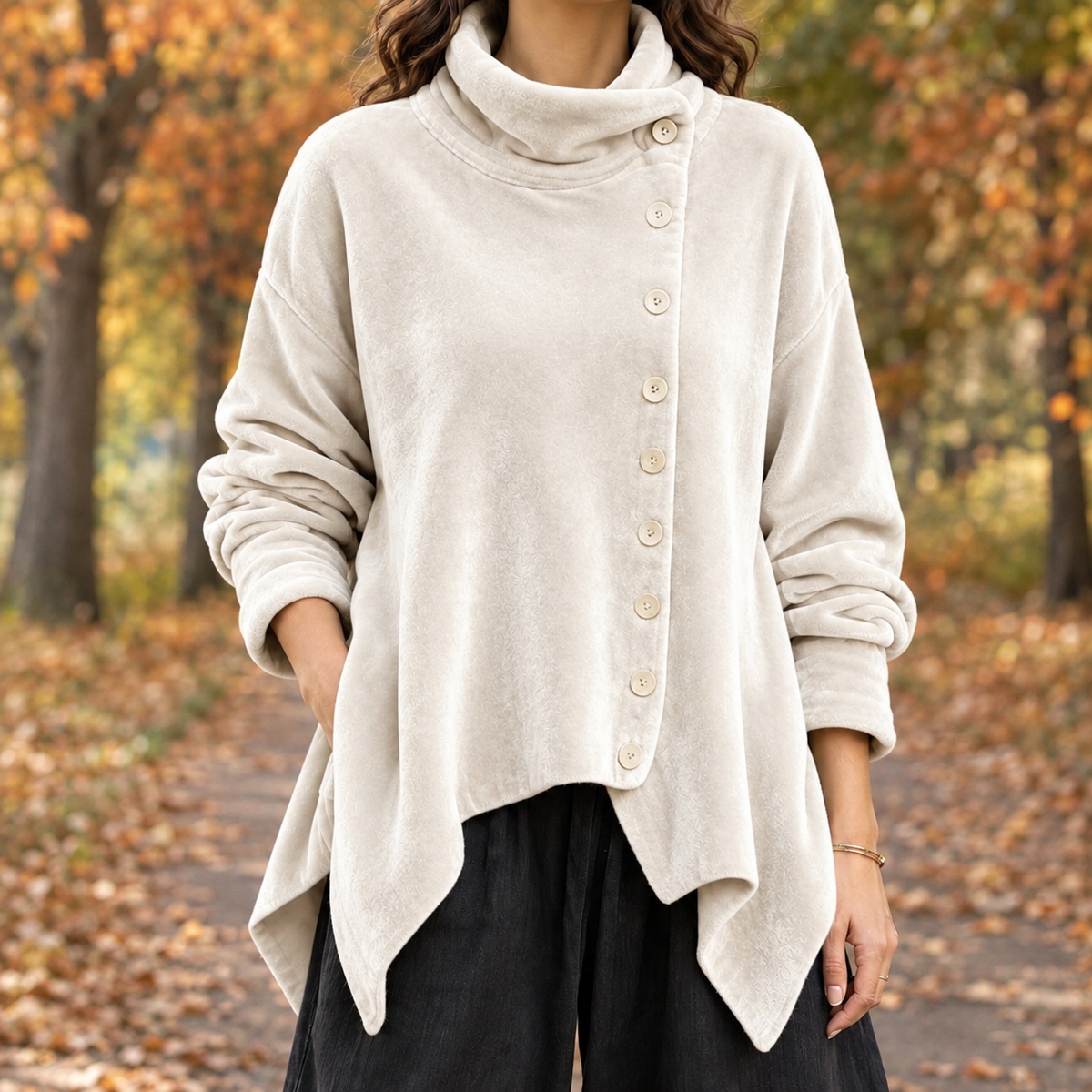 Danielle-Jade Velvet Cardigan - White