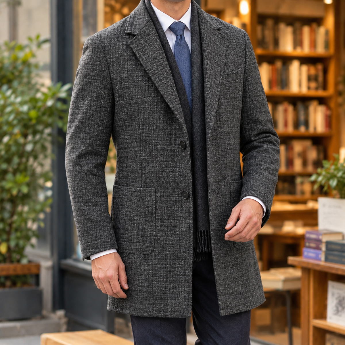 Zephyrin Wool Jacket - Gray
