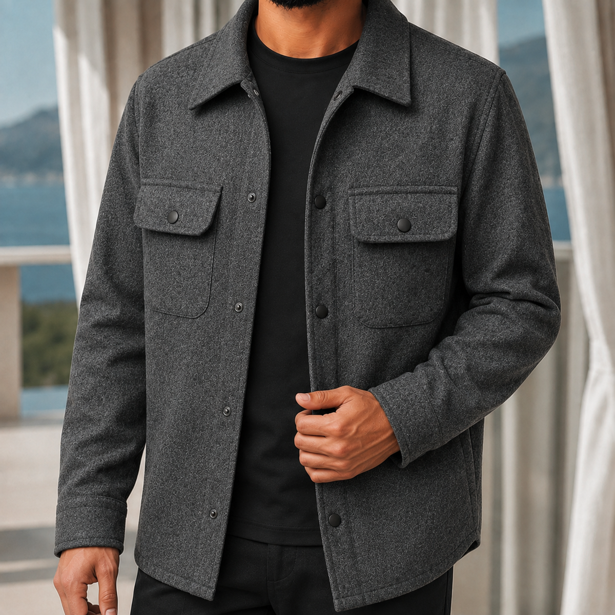 Spencer Utility Jacket - Dark Gray