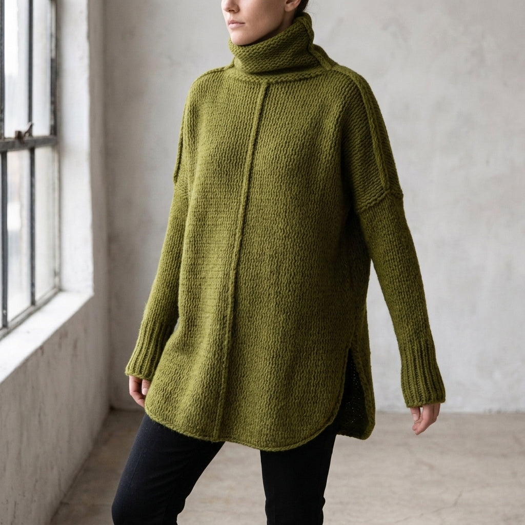 Giulia Turtleneck Sweater - Army Green