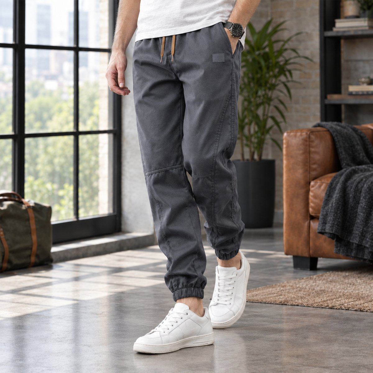 Ryan Relaxed Jogger Pants - Dark Gray