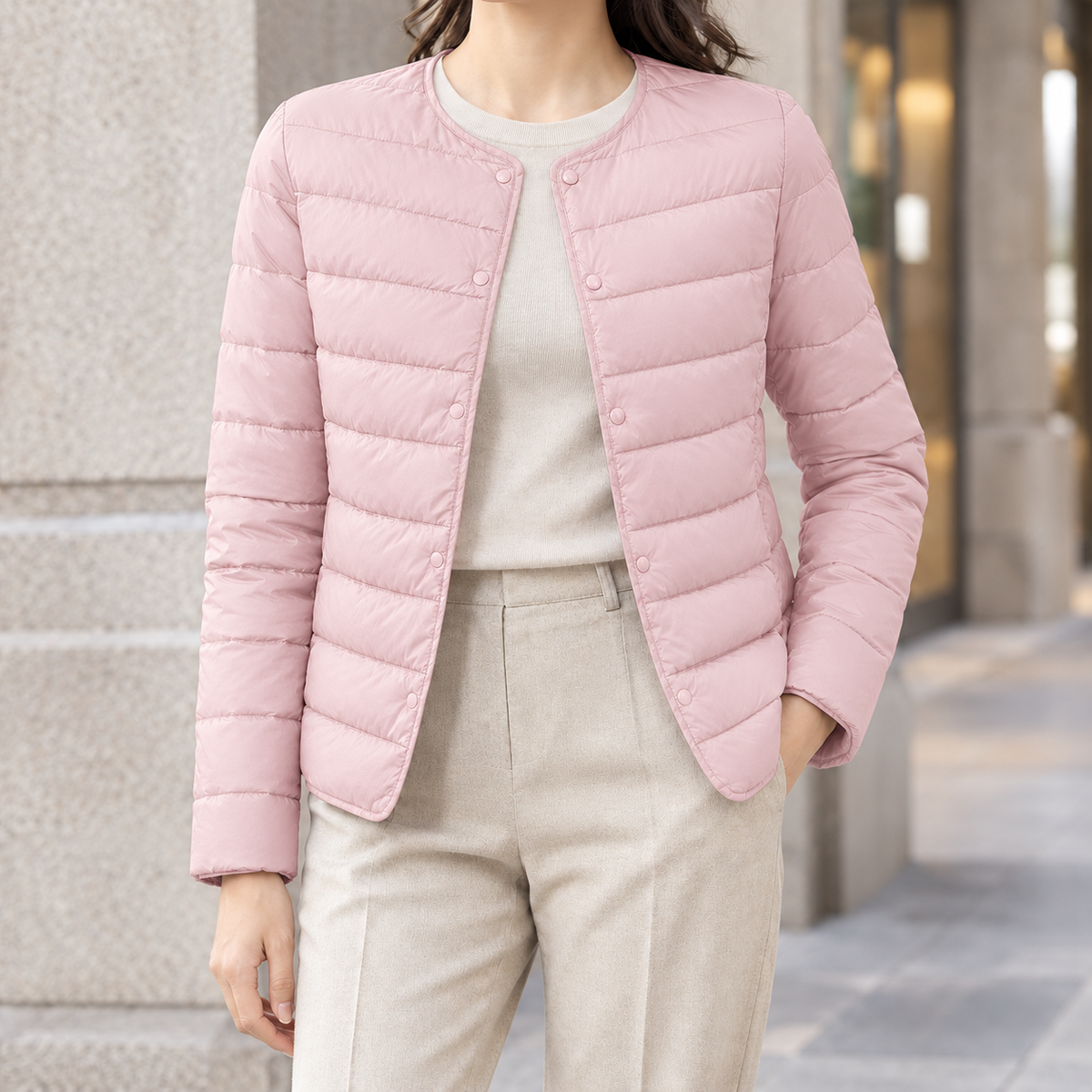 Arletta Quilted Jacket - Pink