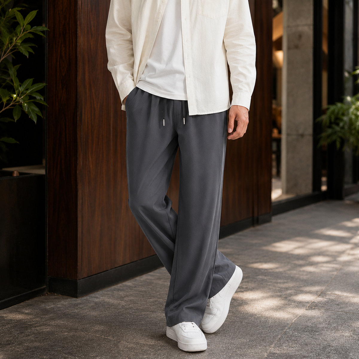 Benoit Relaxed Pants - Dark Gray