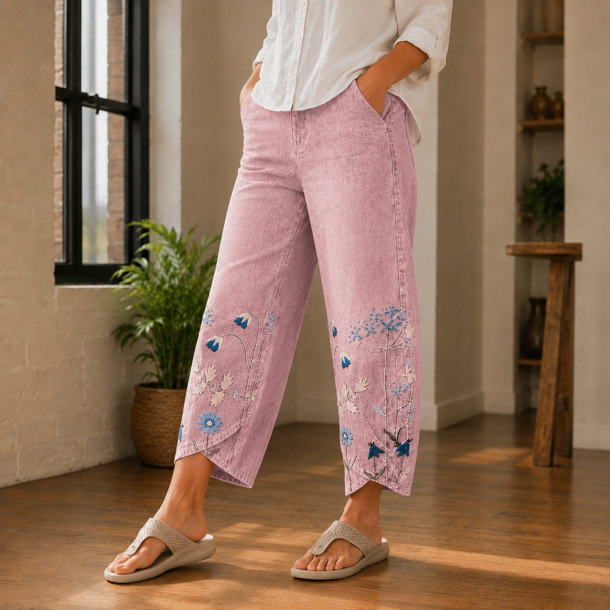 Vera Barrel Pants - Pink