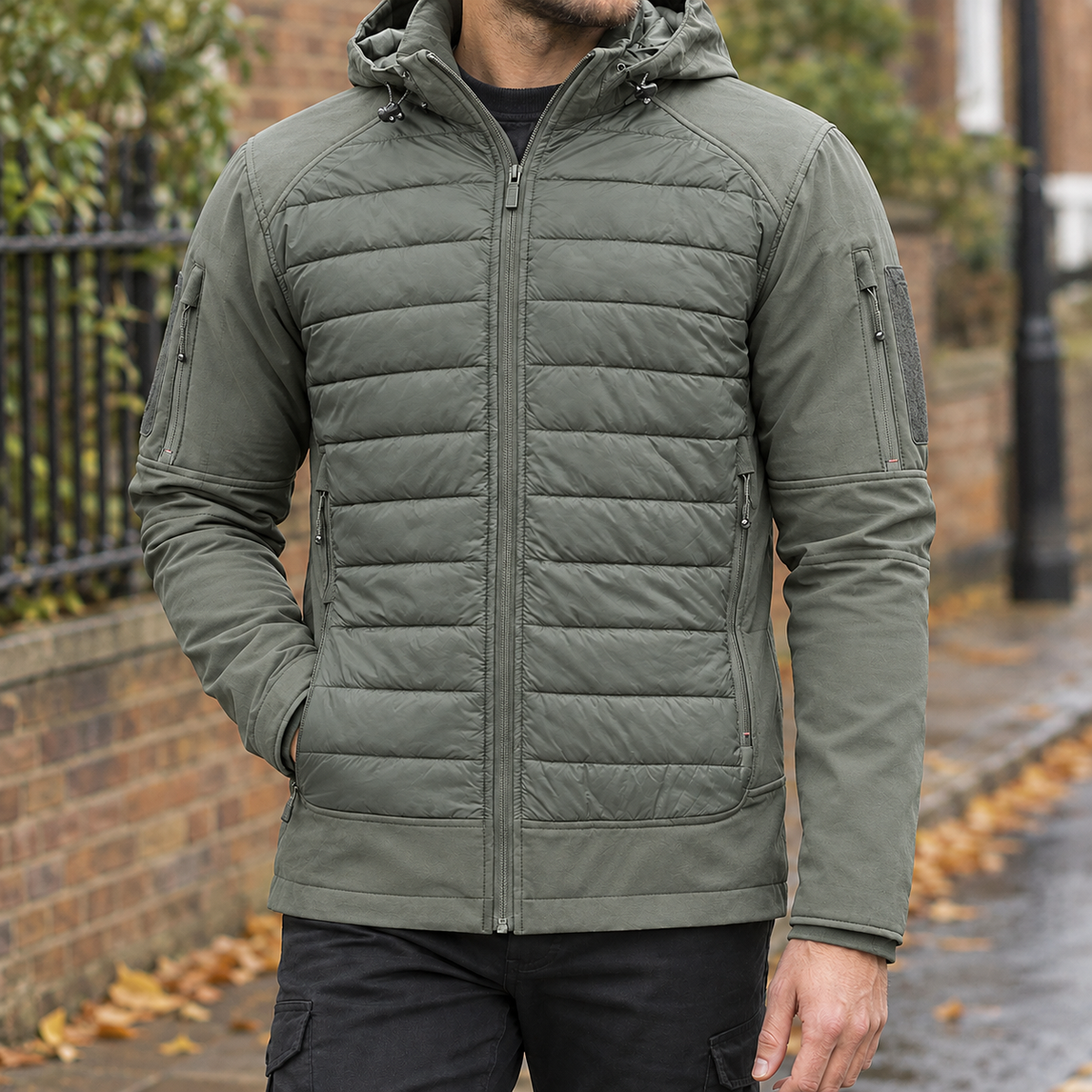 Benjamin Hybrid Jacket - Green