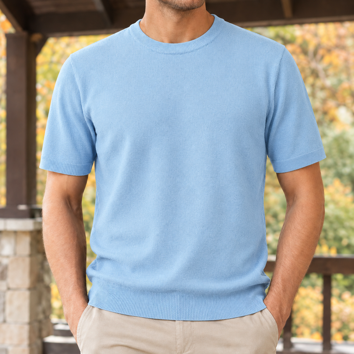 Lancelot Crewneck Sweater - Light Blue