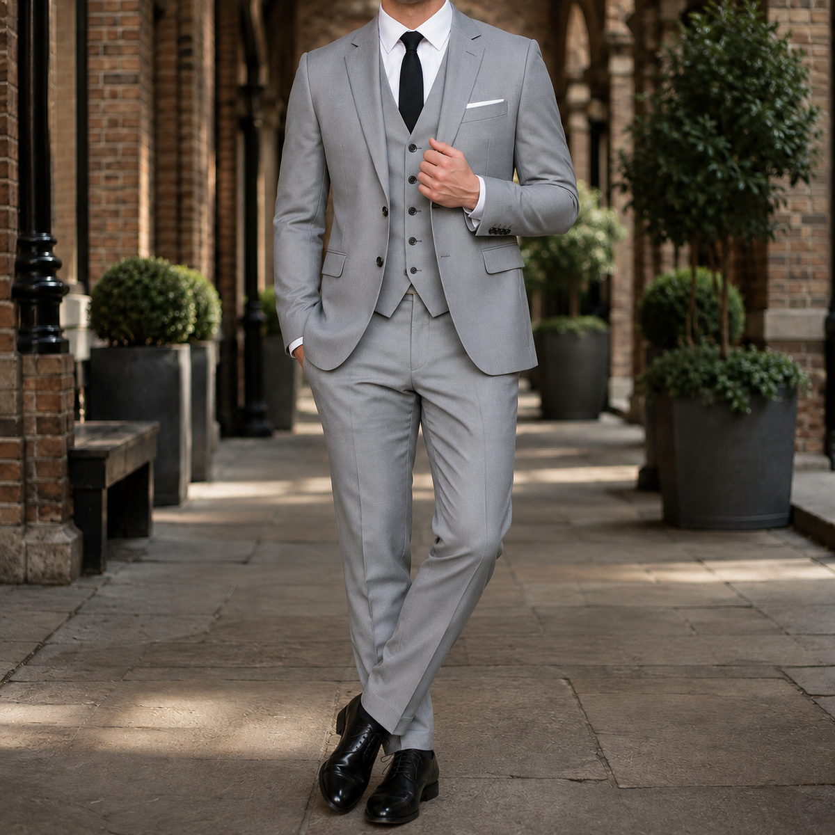 Mateo Tailored Set - Gray