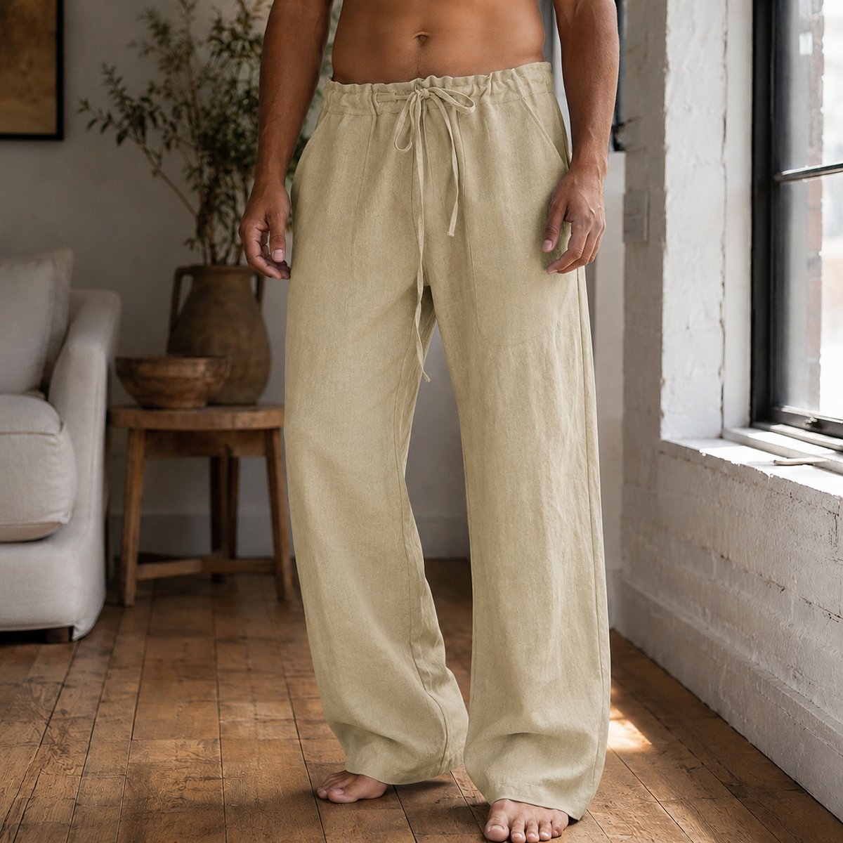Elias Relaxed Pants - Khaki