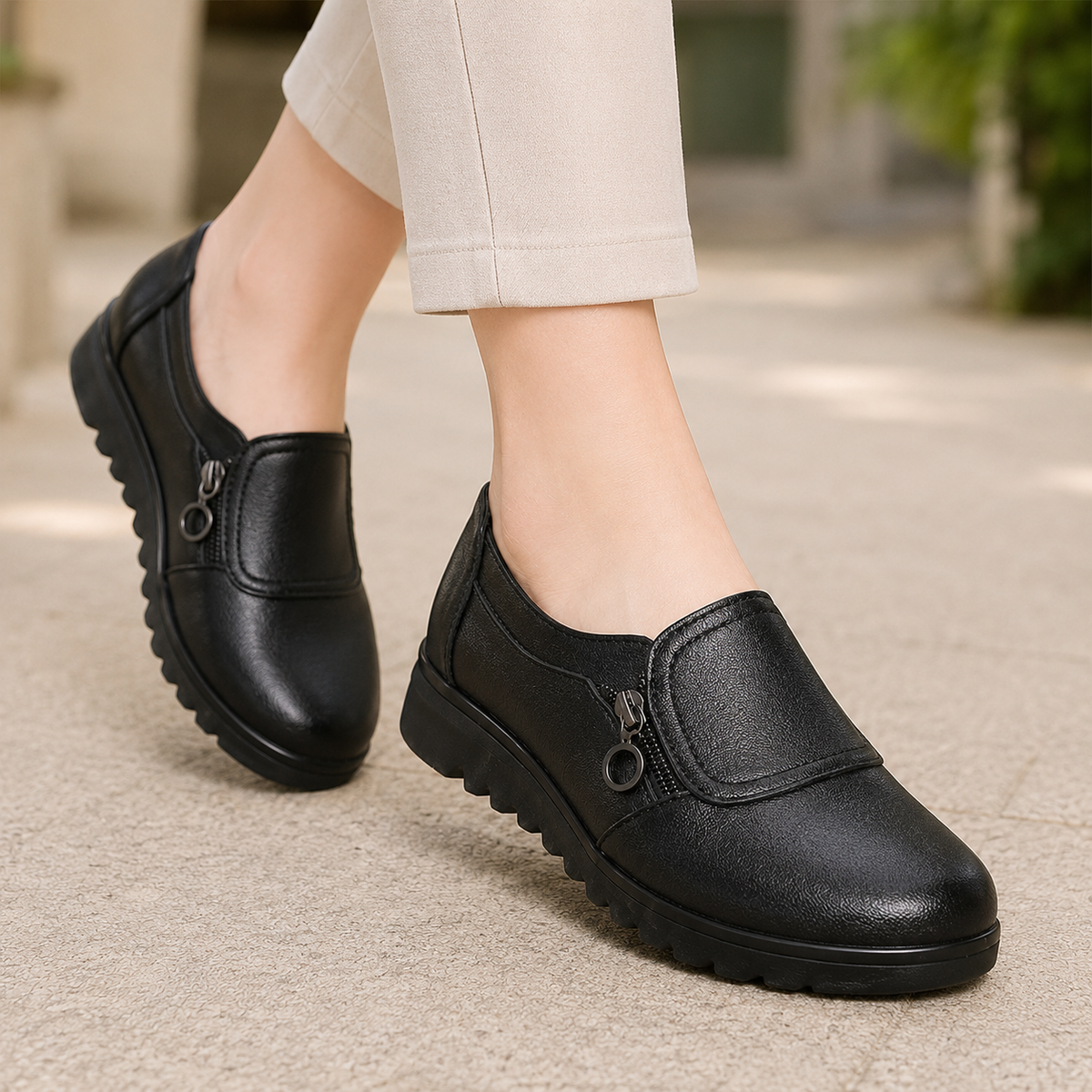 Navarro Orthopedic Loafers - Black